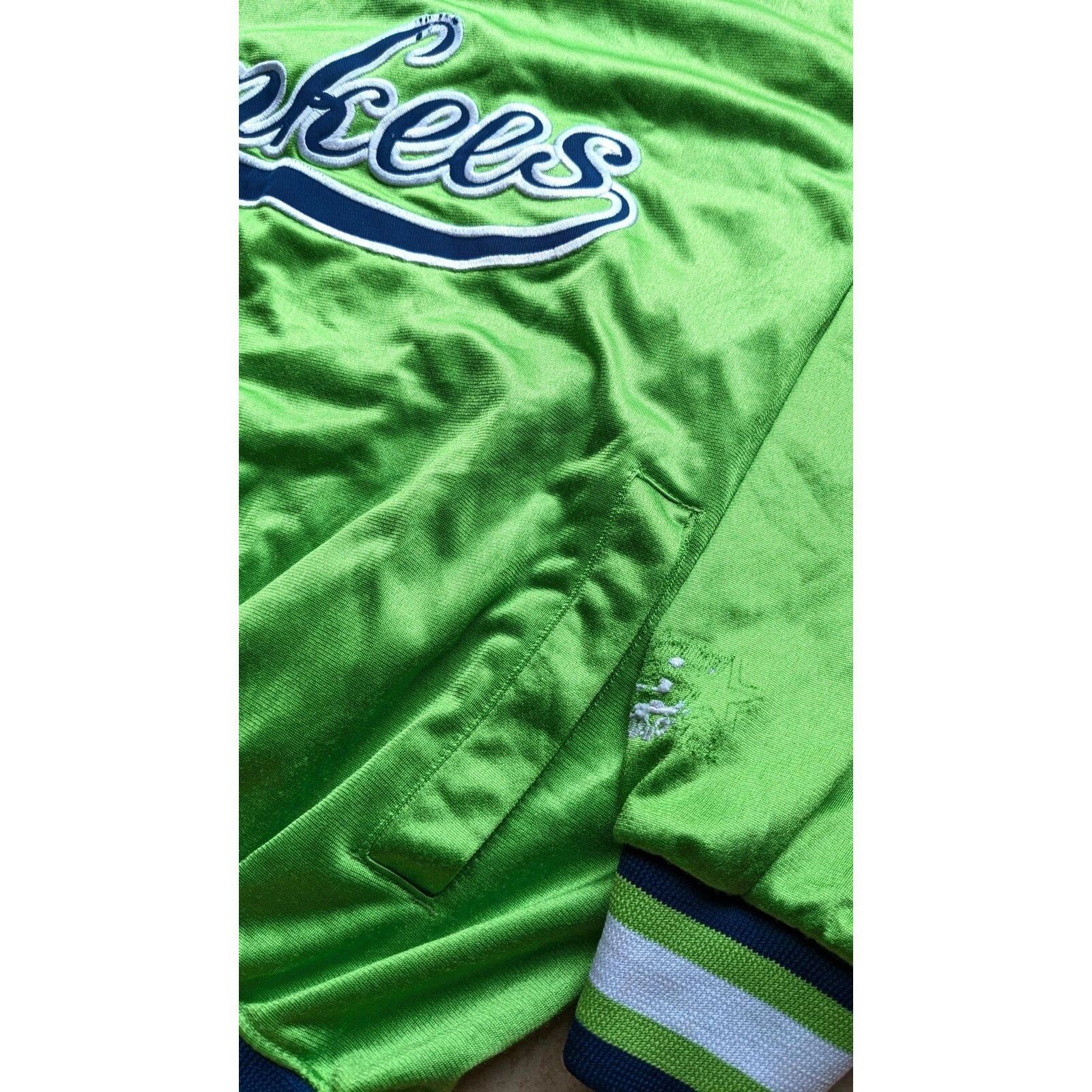 MLB NY Yankees 90s STARTER pullover LIME M green MLB vintage Size US M / EU 48-50 / 2 - 3 Thumbnail