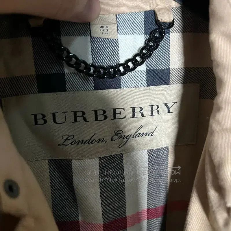 Burberry Burberry Women's Khaki Cotton Trench Coat. Size XS / US 0-2 / IT 36-38 - 4 Thumbnail