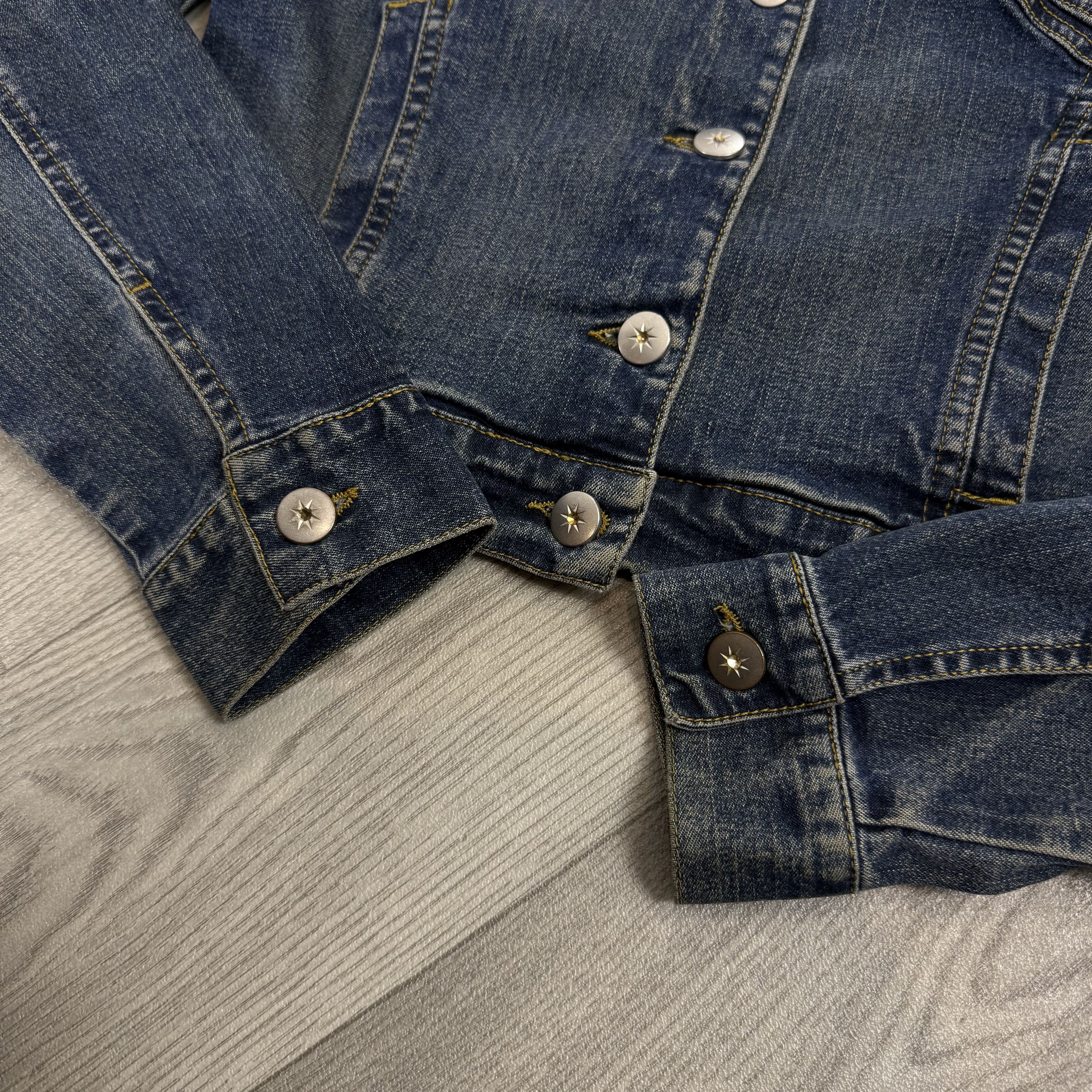 See by Chloe Vintage See By Chloe Blue Croppped Denim Trucker Jacket Size S / US 4 / IT 40 - 15 Thumbnail