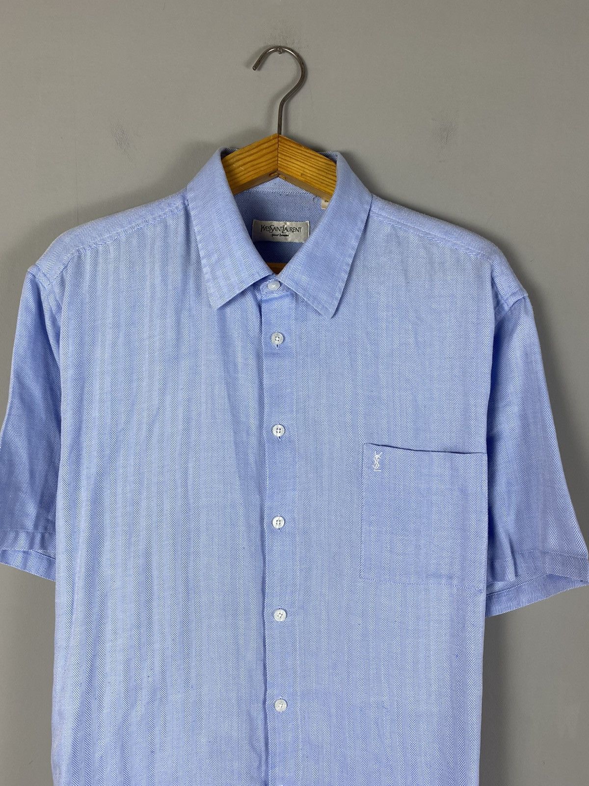 Yves Saint Laurent Vintage 90s Yves Saint Laurent shirt Size US XL / EU 56 / 4 - 2 Thumbnail
