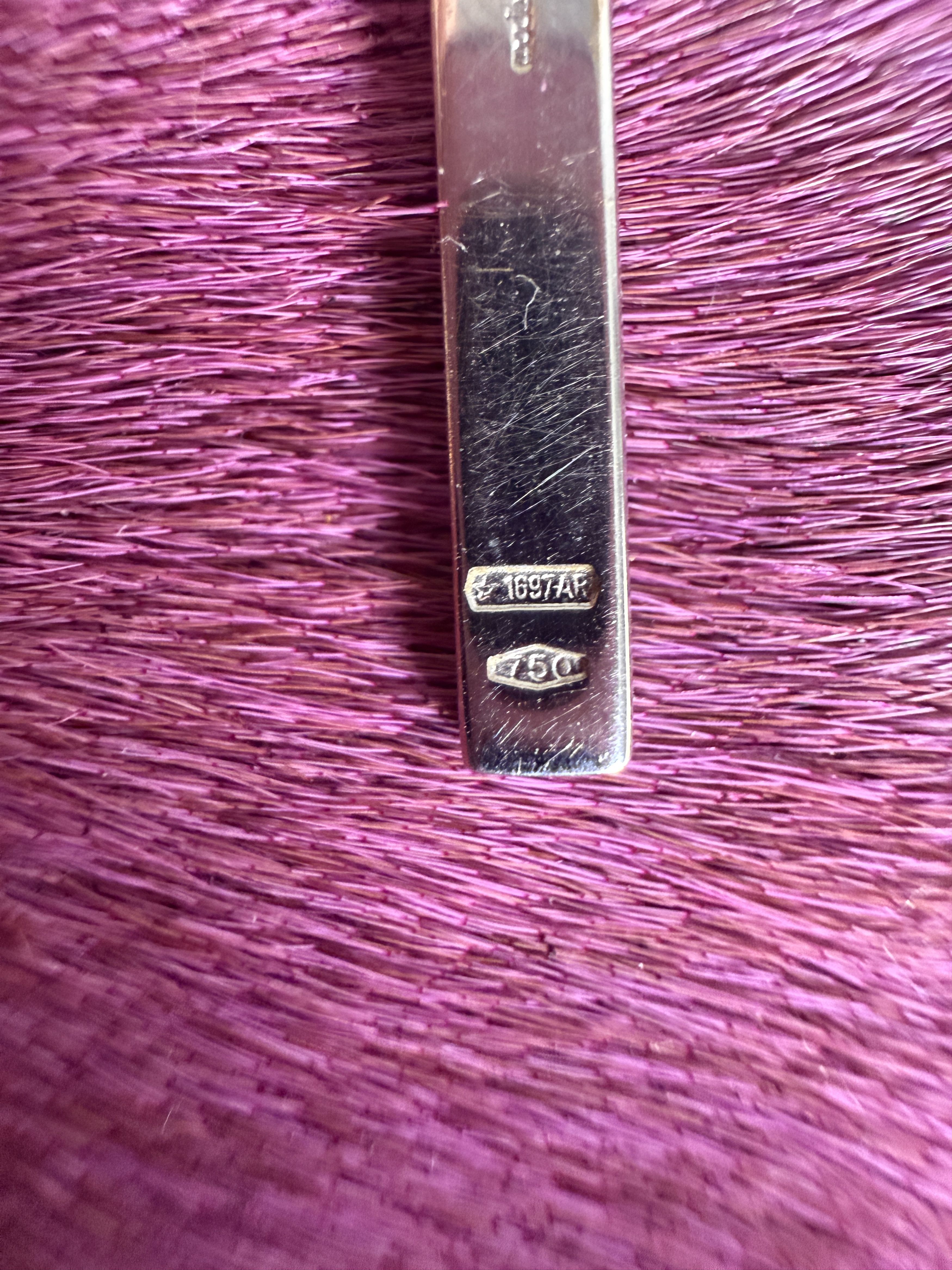 Gucci Gucci 18K White Gold Lariat Drop Earrings vintage tom ford Size ONE SIZE - 2 Thumbnail