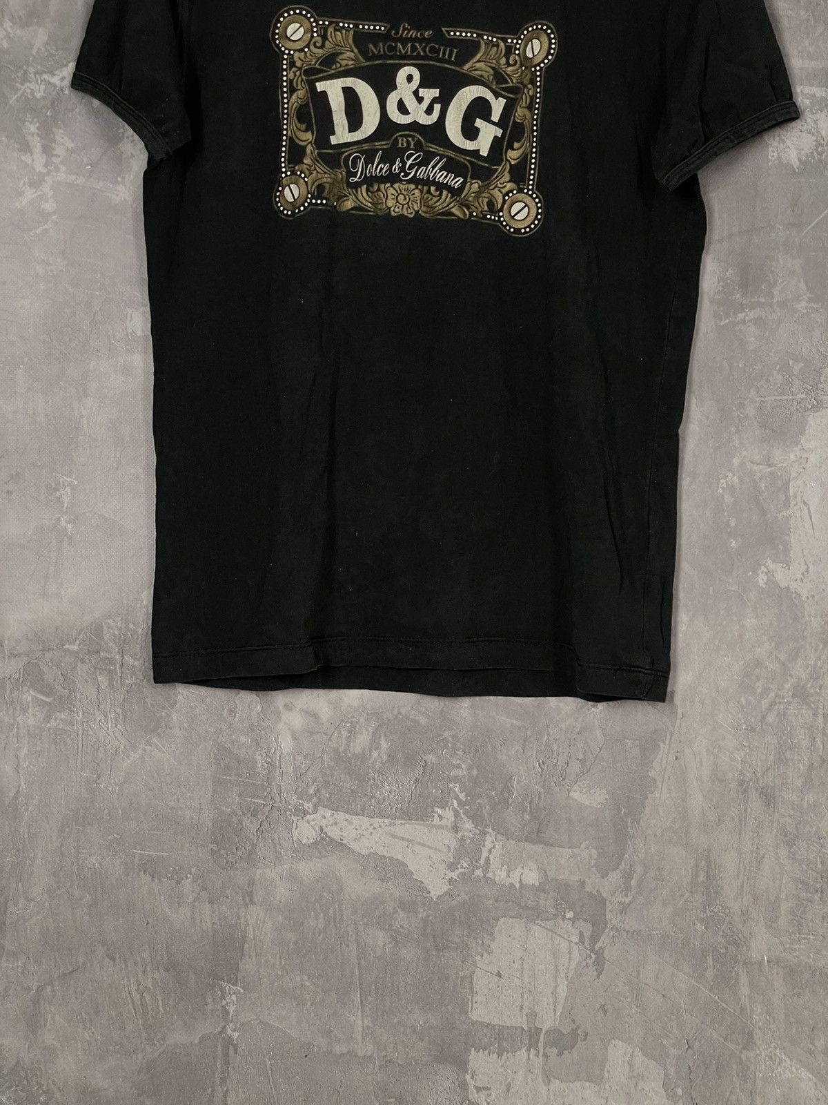 Dolce & Gabbana × Japanese Brand Vintage 90s Dolce Gabbana Big Logo Luxury Retro T-shirt Y2K Size M / US 6-8 / IT 42-44 - 5 Thumbnail