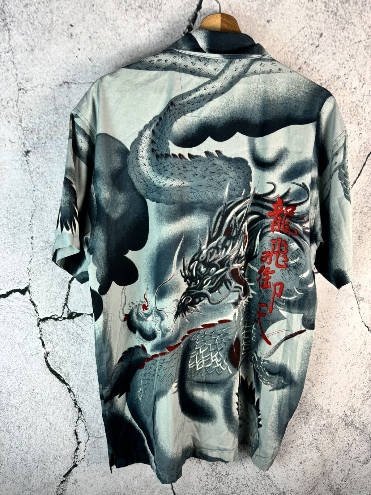 Vintage Vintage Y2K Dragon Logo Button Up Shirt Japan street style Size US M / EU 48-50 / 2 - 2 Thumbnail