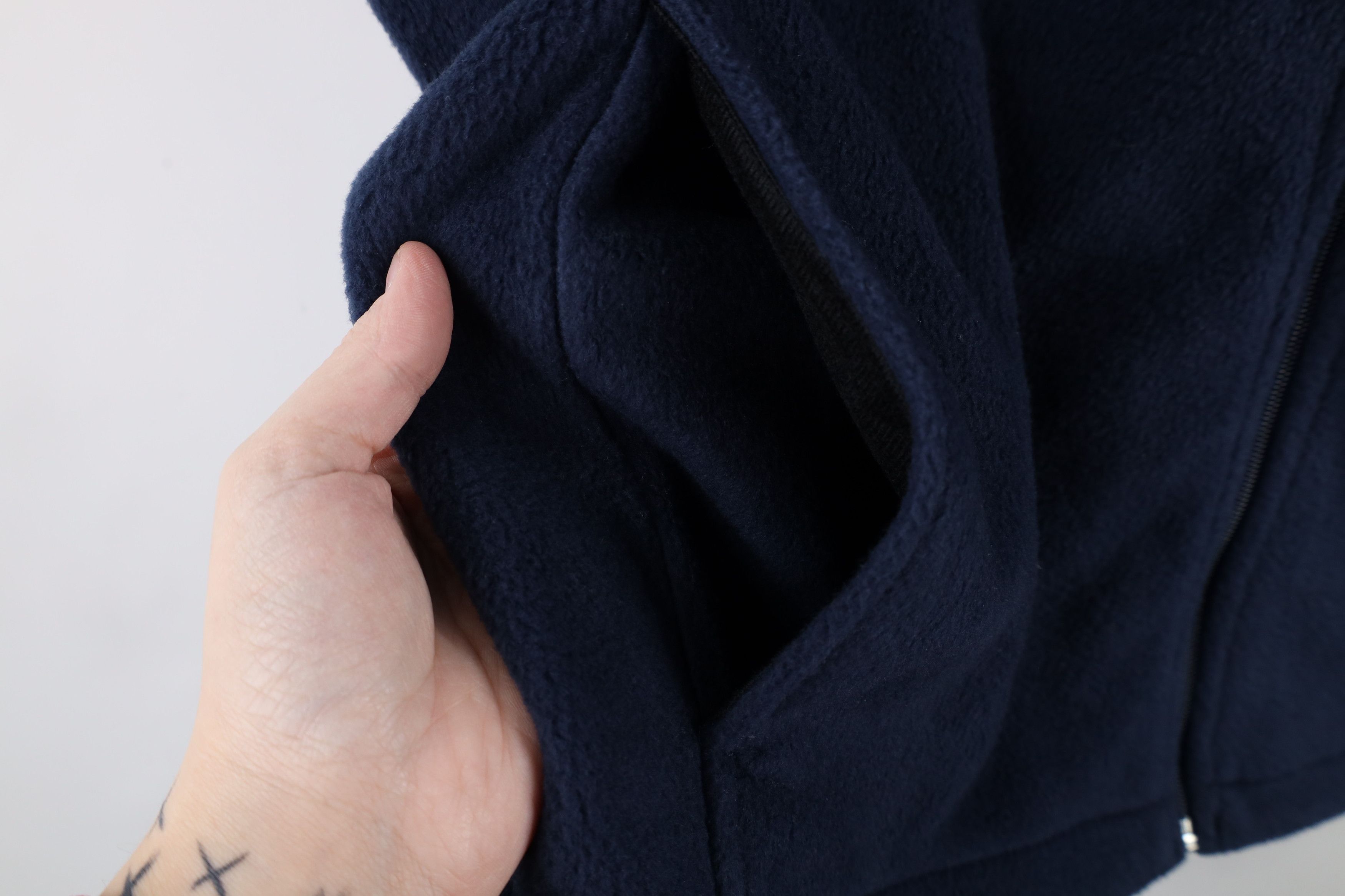 Vintage × Woolrich Woolen Mills Vintage Woolrich Blank Full Zip Fleece Vest Jacket Navy Blue Size US L / EU 52-54 / 3 - 5 Thumbnail