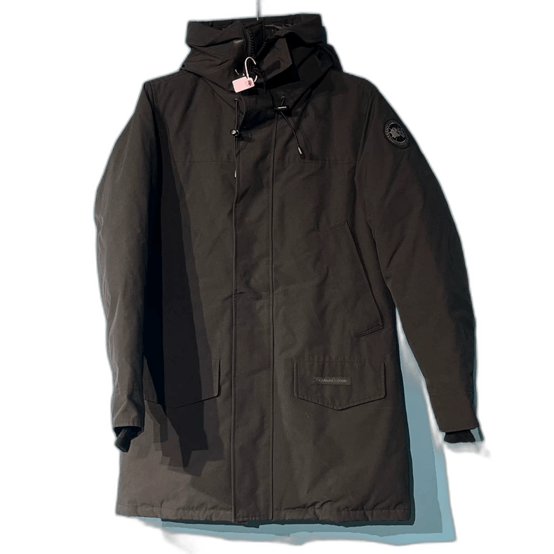Canada Goose Black Embroidered Parka Jacket-yf