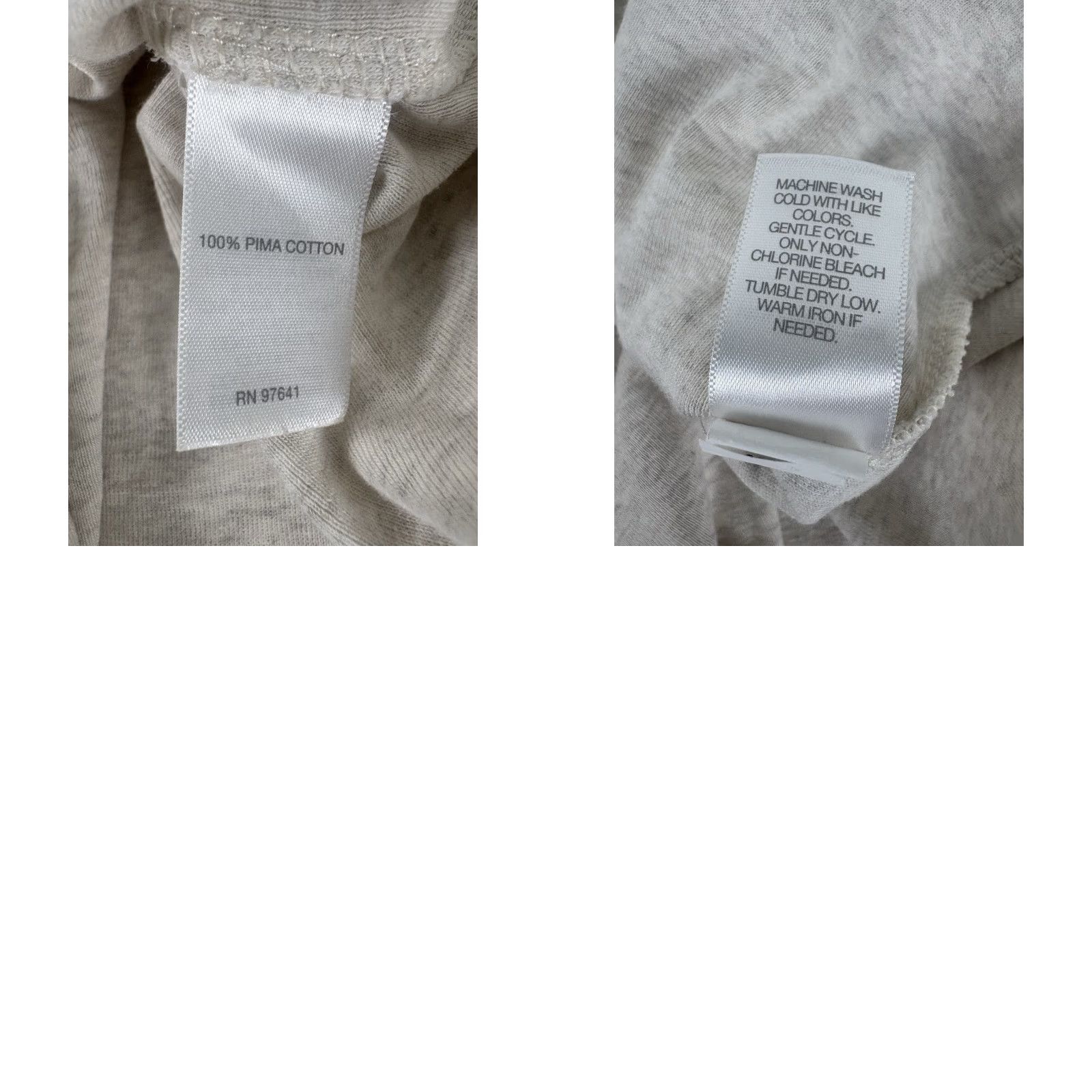 J. Jill J. Jill Shirt Adult Large Ivory 100% Pima Cotton Tunic Crew Neck Long Sleeve Womens Size L / US 10 / IT 46 - 8 Thumbnail
