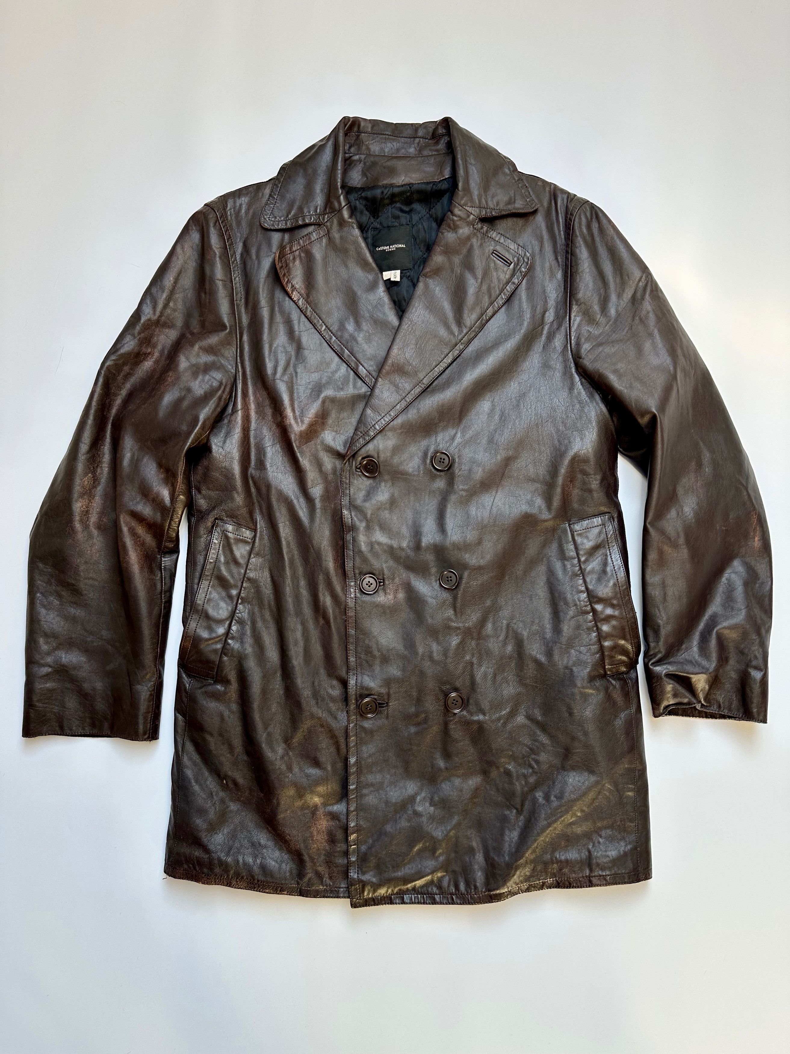 Costume National Leather Jacket | Grailed
