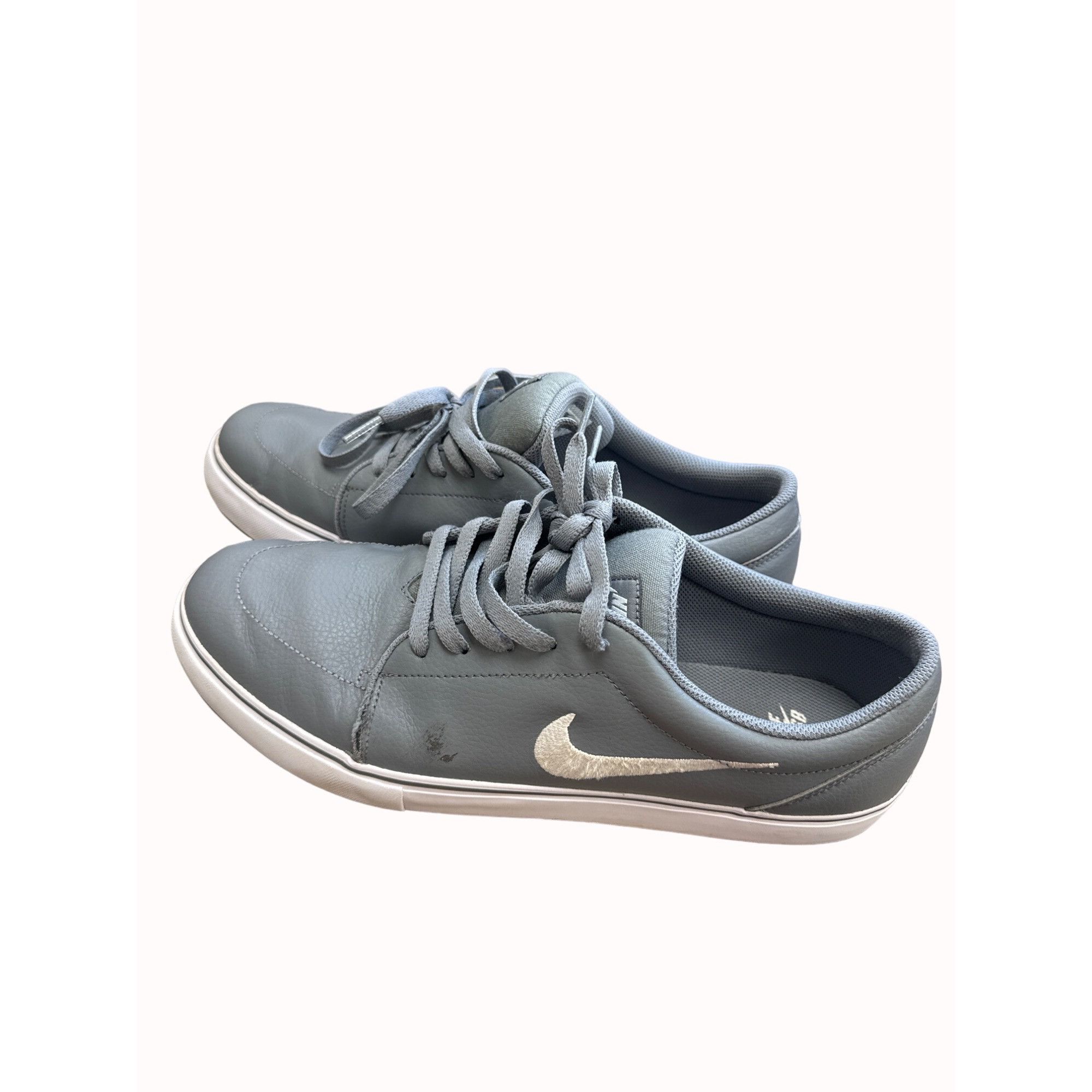 Nike Nike SB Low Gray Leather mens skating sneakers shoes Size 13 Size US 13 / EU 46 - 3 Thumbnail