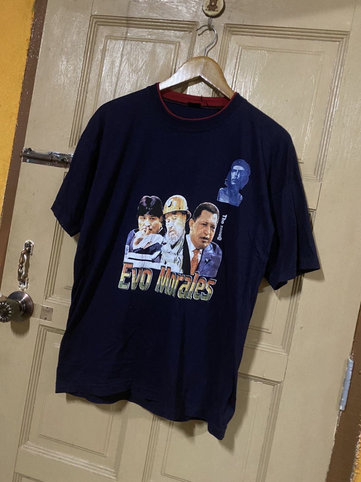 Vintage Vintage Evo Morales Che Guevara Political Graphic T-Shirt Size US M / EU 48-50 / 2 - 4 Thumbnail