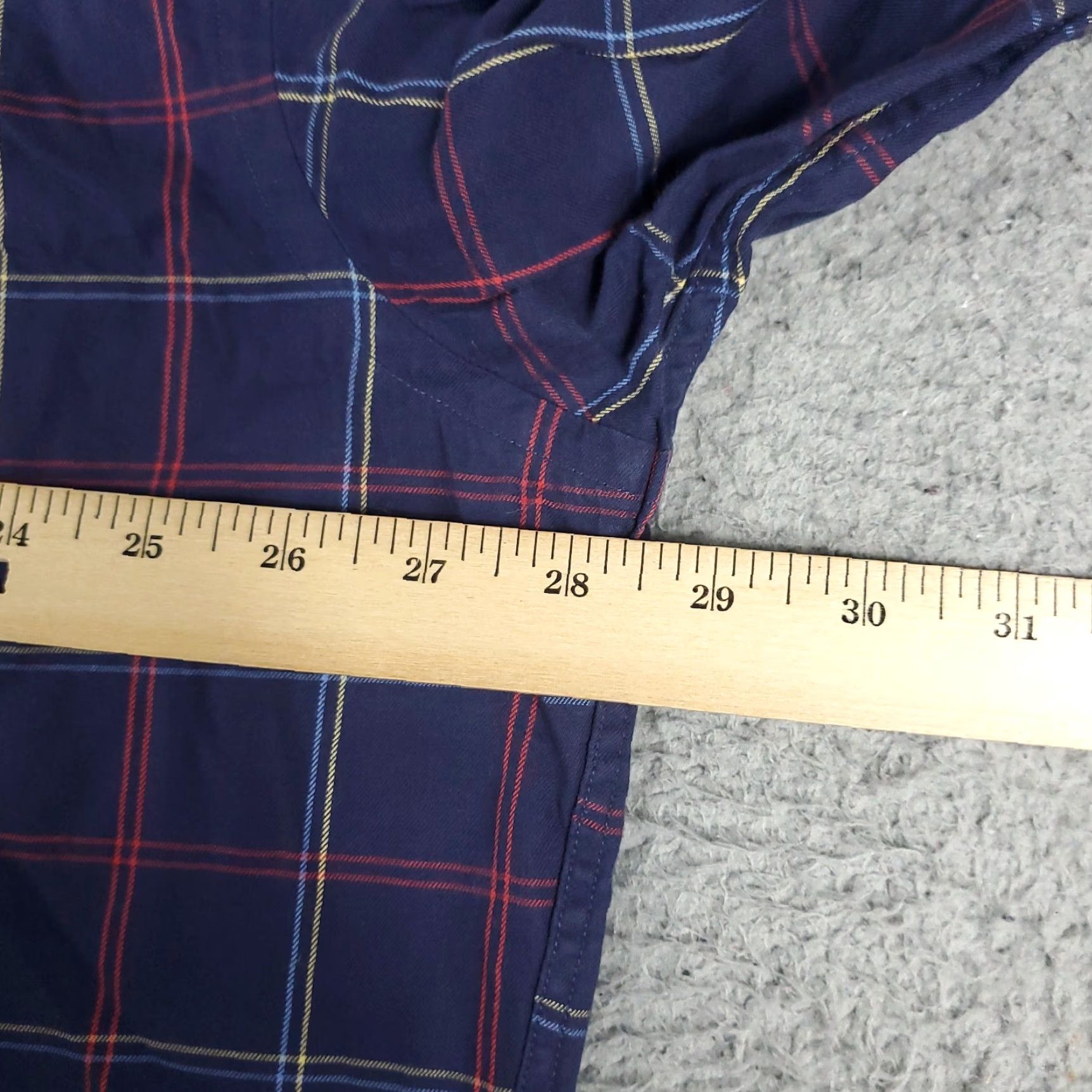 Tommy Hilfiger Tommy Hilfiger Shirt Mens 2XL Purple Plaid Button-Up Long Sleeve Casual Business Formal Party/Cocktail Travel Workwear Size US XXL / EU 58 / 5 - 5 Thumbnail