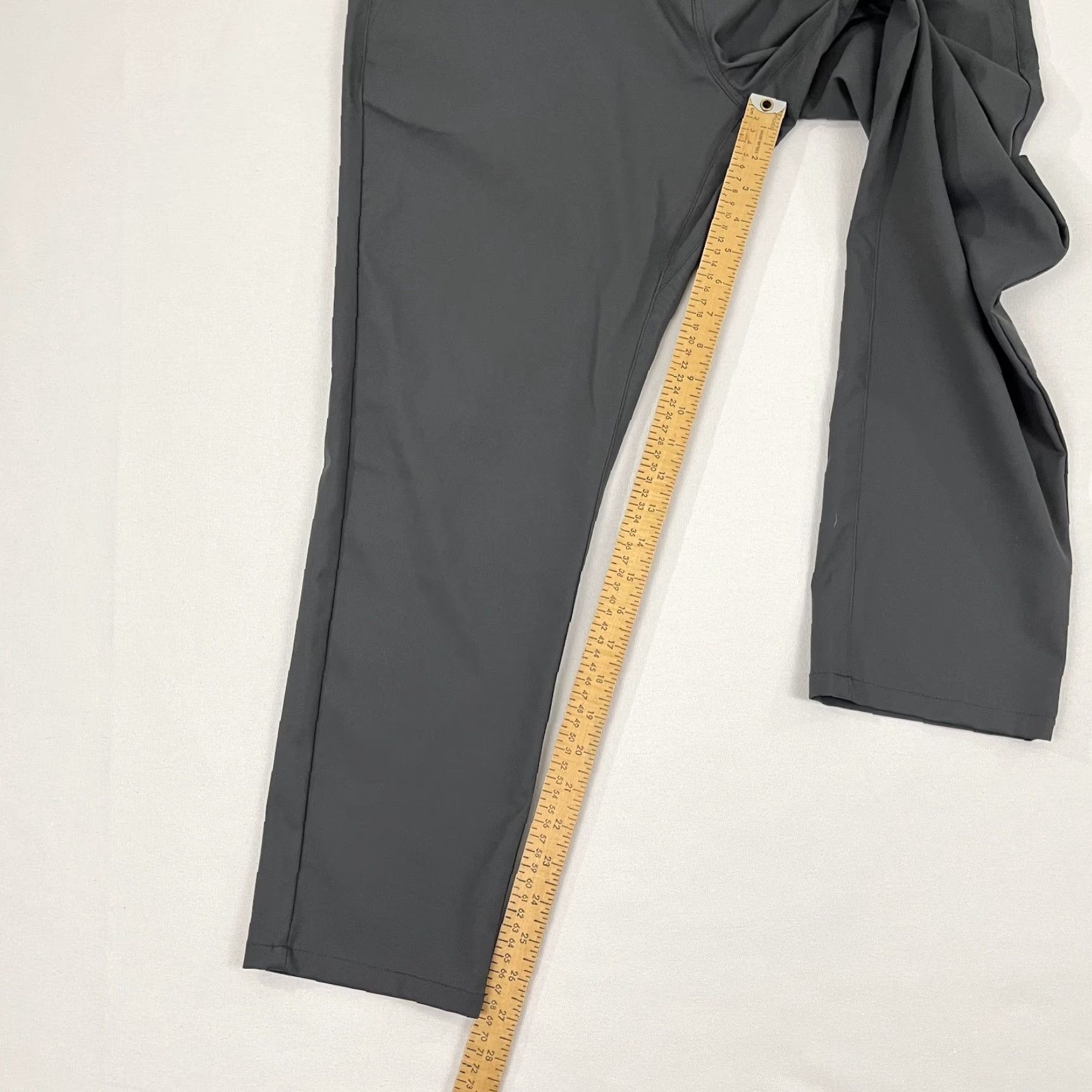 Vintage Jack Archer Jetsetter Tech Chino Pants Mens 35 x 27 Gray Slim Tapered 5-Pocket Business Travel Golf Pants Size US 35 - 4 Thumbnail