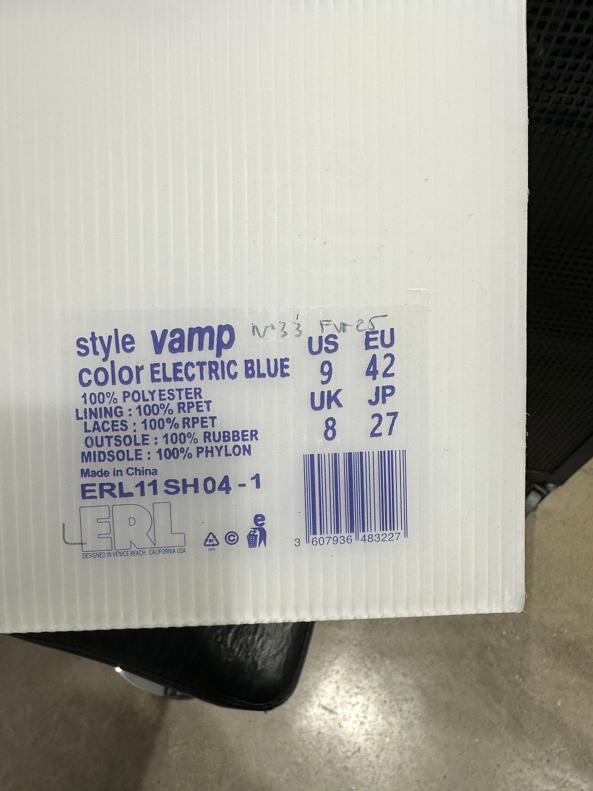 ERL ERL - Vamps Skate Sneaker Blue Size US 9 / EU 42 - 6 Thumbnail