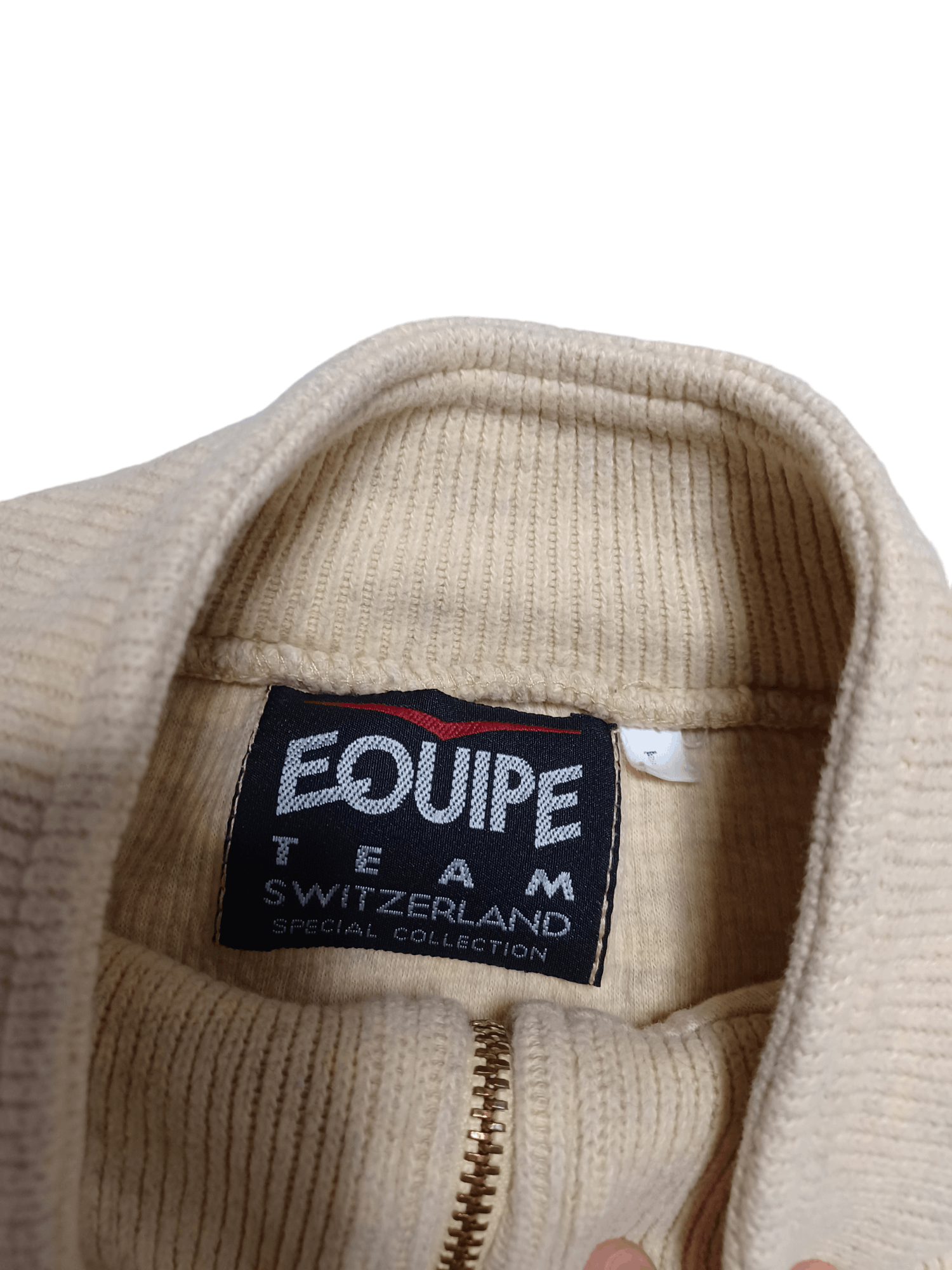 Vintage VINTAGE 90S EQUIPE TEAM SWITZERLAND 1/3 ZIP SWEATSHIRT Size US M / EU 48-50 / 2 - 4 Thumbnail
