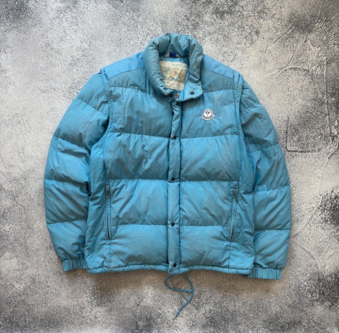 Vintage Moncler grenoble blue jacket puffer