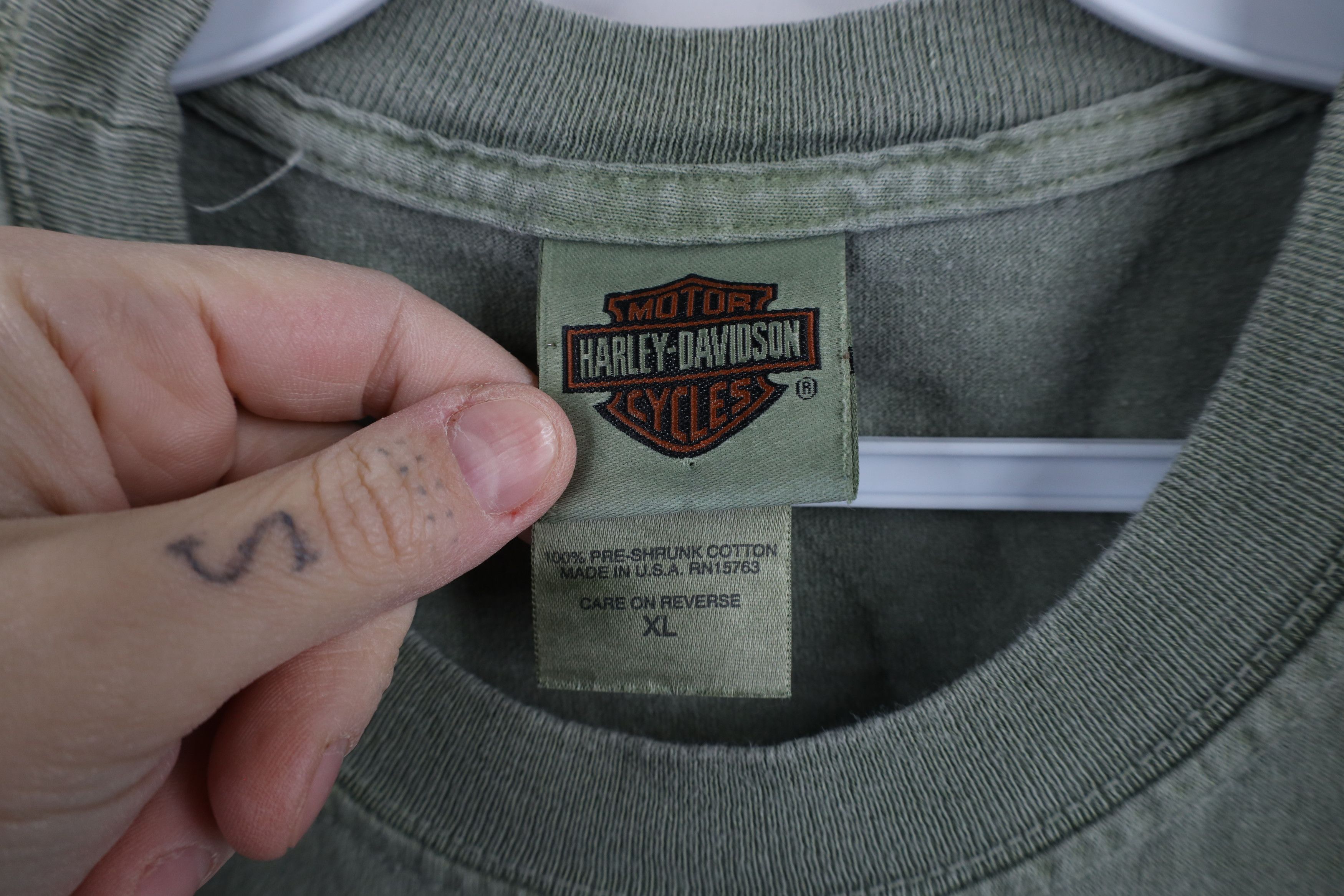Harley Davidson × Vintage Vintage Y2K 2006 Harley Davidson Dragon T-Shirt Green USA Size US XL / EU 56 / 4 - 8 Thumbnail