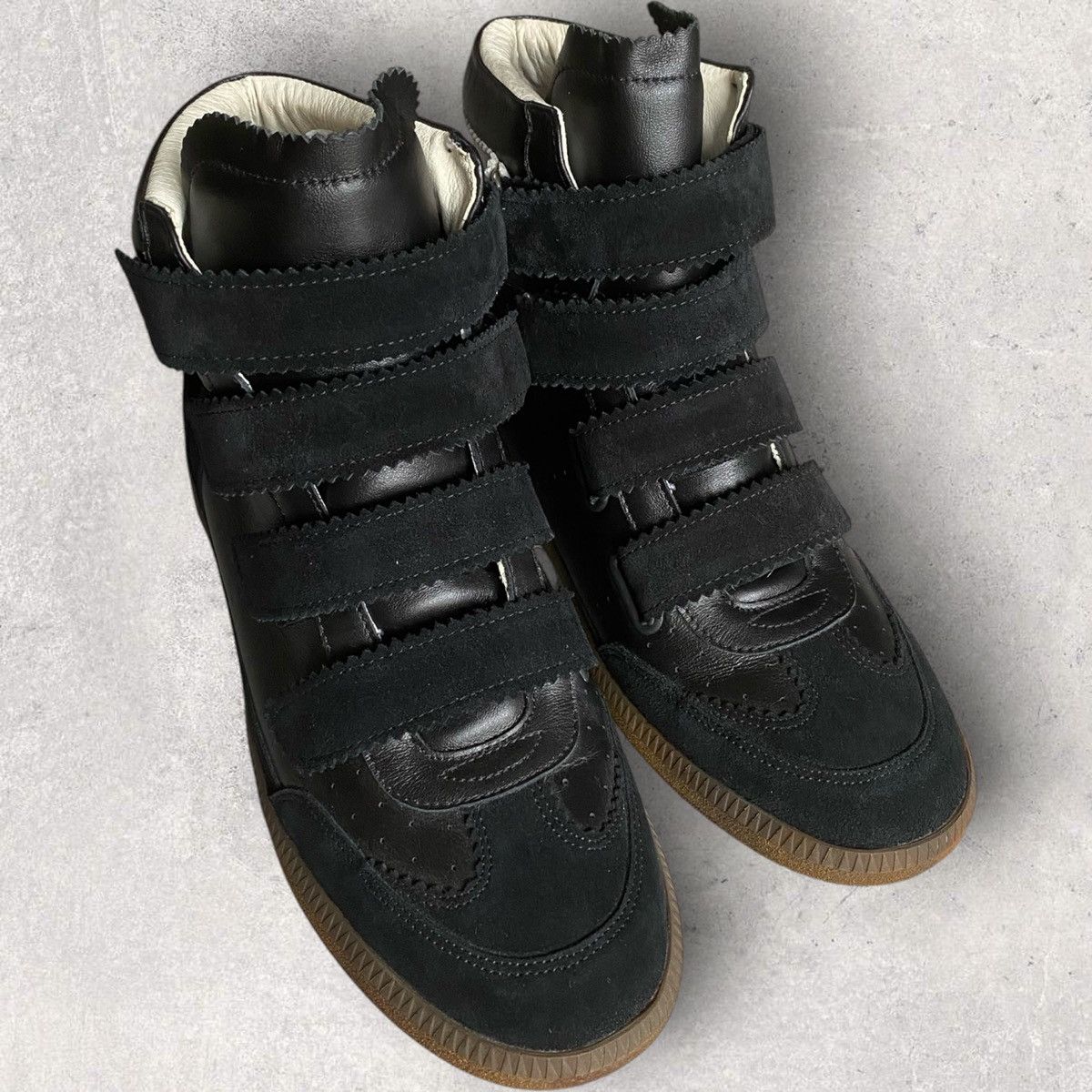 Isabel Marant Isabel Marant Black Suede Bilsy Wedge Sneakers Size US 9 / EU 42 - 5 Thumbnail