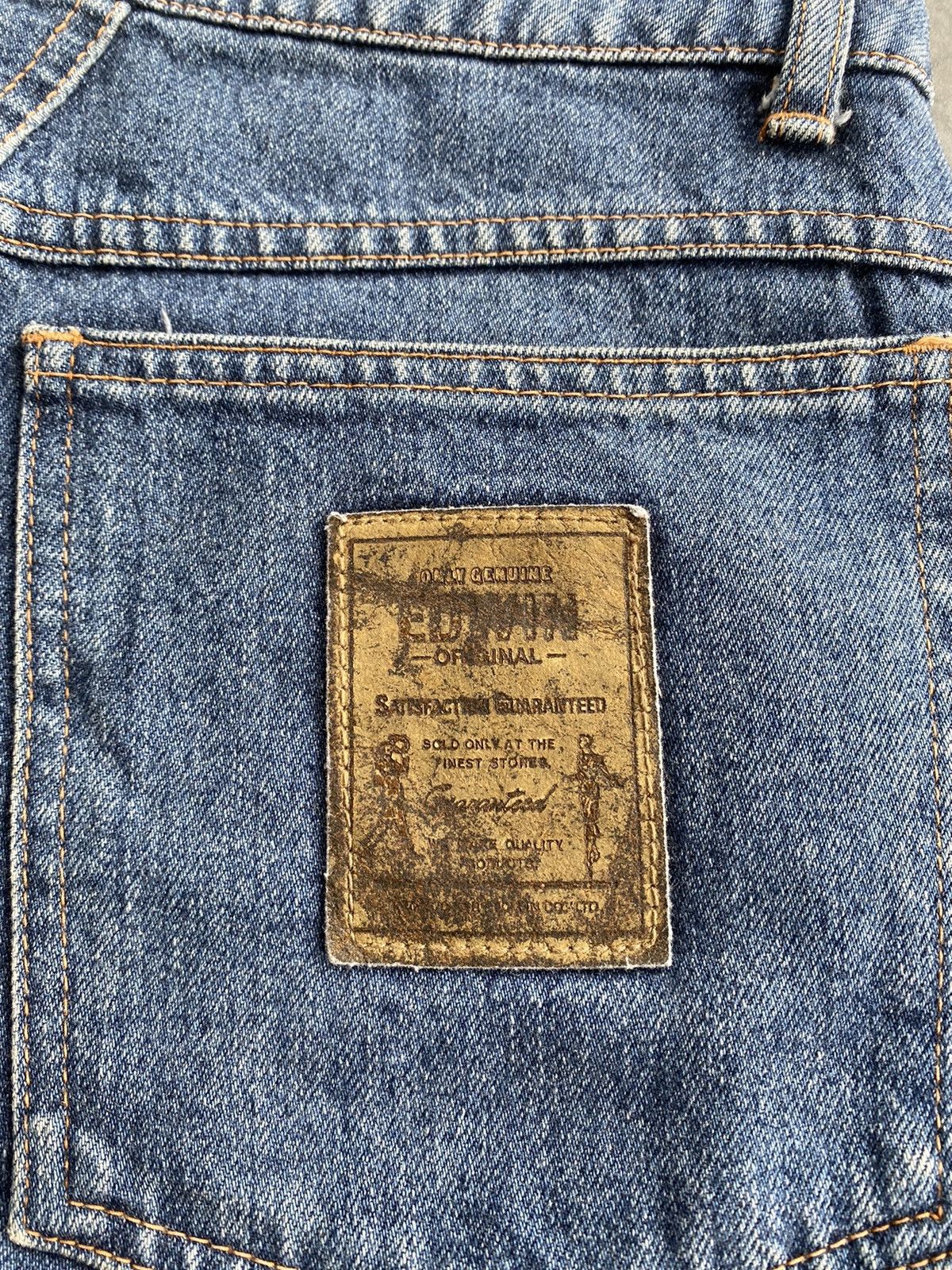 Edwin × Japanese Brand Baggy Jeans Vintage Edwin Ballon Blue Distressed Size US 32 / EU 48 - 15 Thumbnail