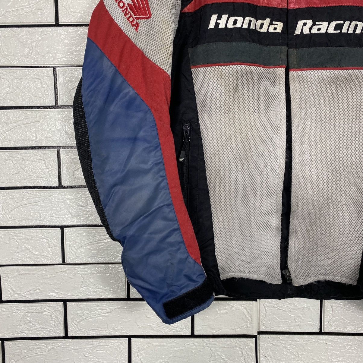 Honda 📌Vintage Biker Jacket Racing Honda Full Patches Big Logo Size US L / EU 52-54 / 3 - 5 Thumbnail