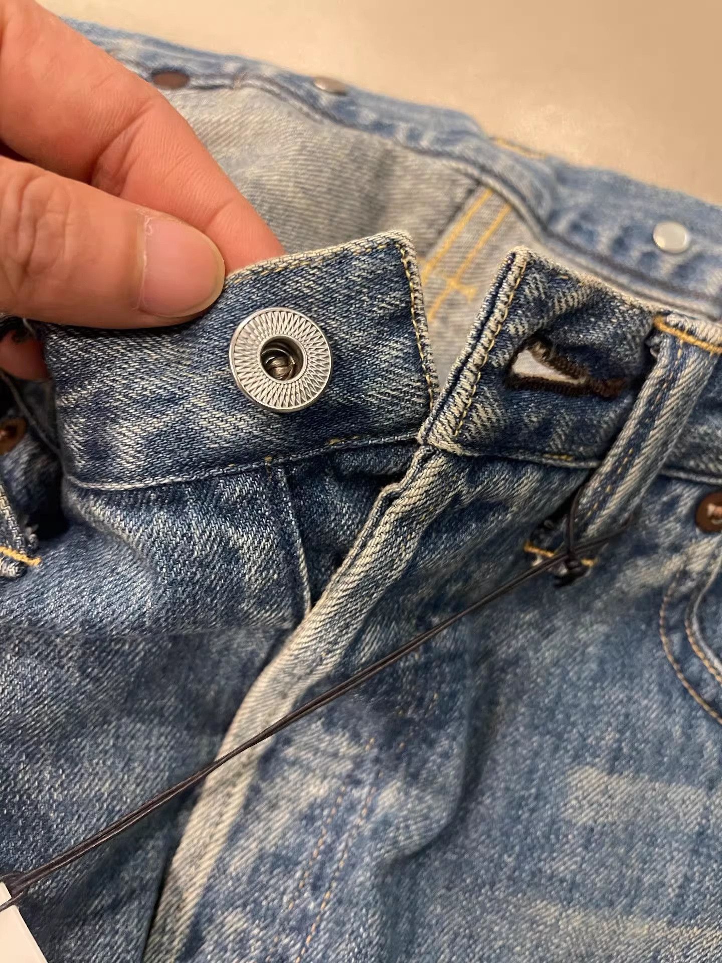 A.PRESSE a.presse no.2 washed denim pants Size US 32 / EU 48 - 7 Thumbnail