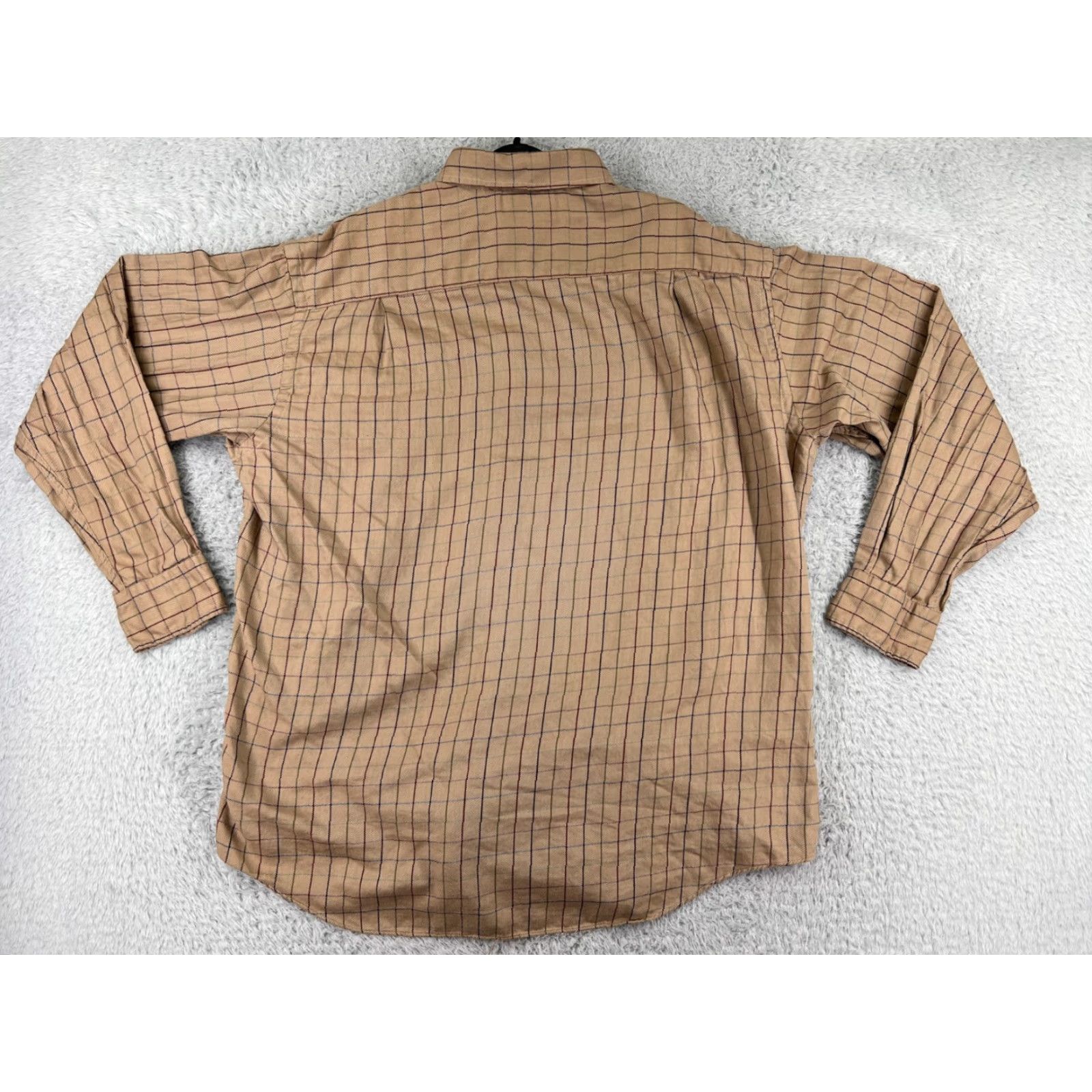 Vintage VINTAGE FA MacCluer Shirt Men XL Beige Button-Up Cotton Pocket Size US XL / EU 56 / 4 - 2 Thumbnail
