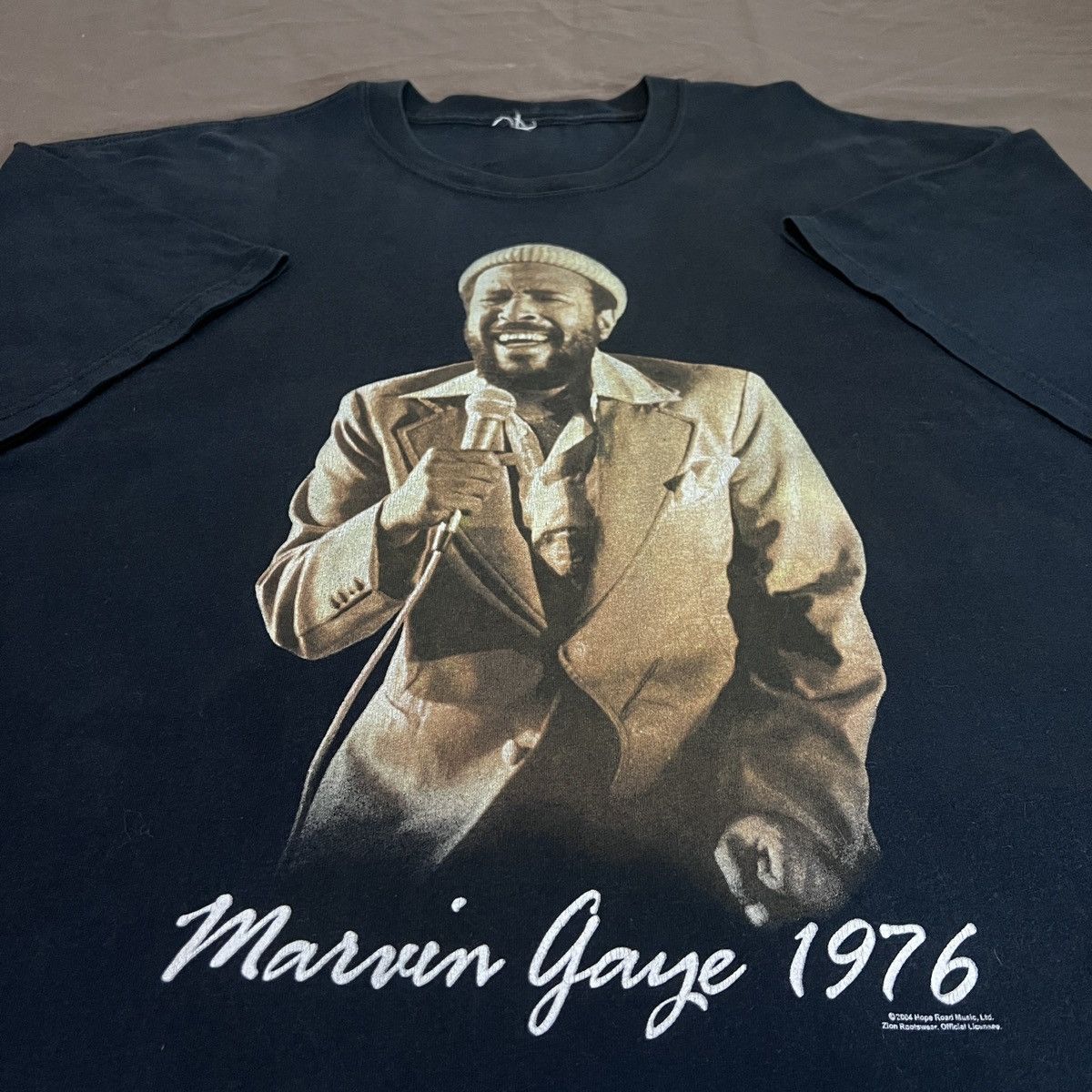 Rap Tees × Vintage × Zion Rootswear Vintage 2004 Marvin Gaye Tee R&B Soul 2XL oversized Size US XXL / EU 58 / 5 - 4 Thumbnail