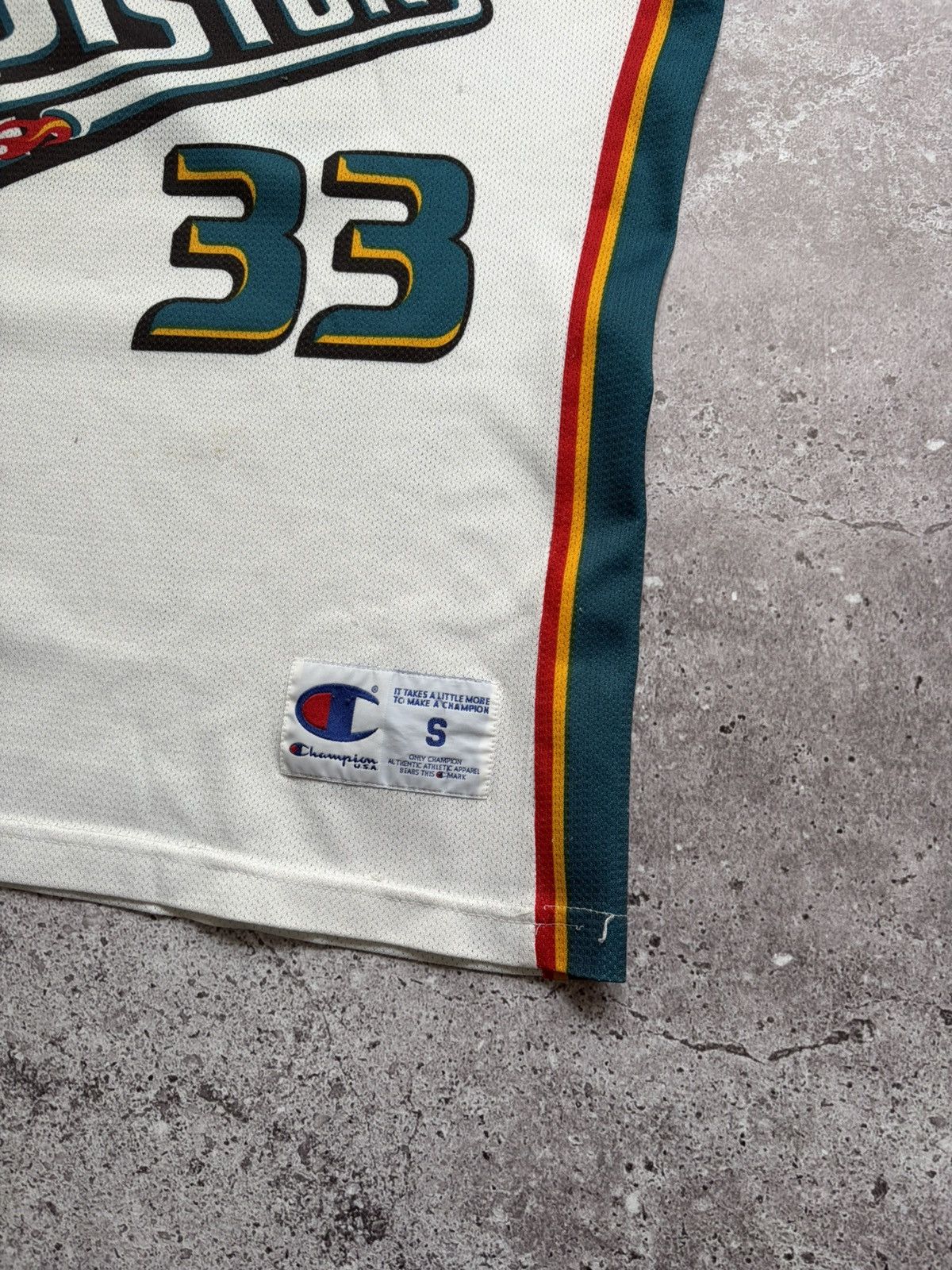 Champion Detroit Pistons Basketball Champion #33 Grant Hill Size US S / EU 44-46 / 1 - 3 Thumbnail