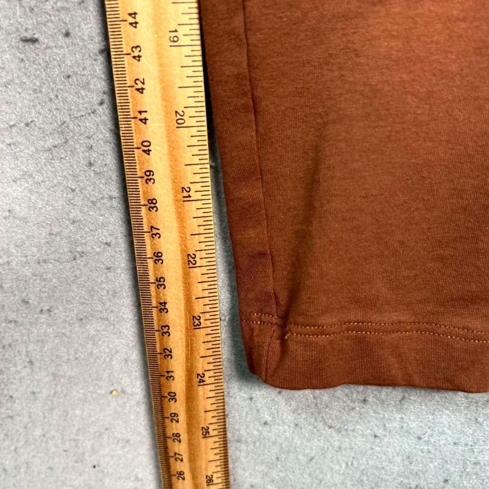 Los Angeles Apparel Los Angeles Apparel Womens Small Brown Cotton Spandex Leggings Made In USA Size 40" / US 18 - 7 Thumbnail