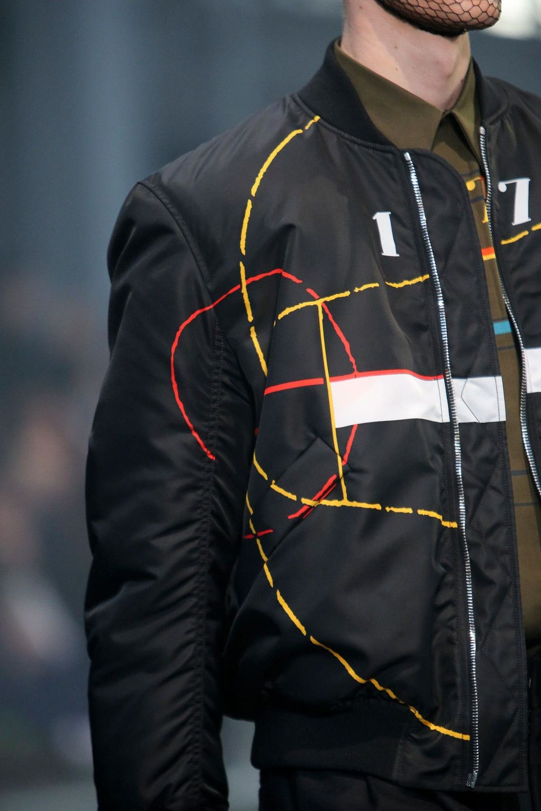 Givenchy FW2014 Basketball Court Print Bomber Jacket Size US S / EU 44-46 / 1 - 7 Thumbnail
