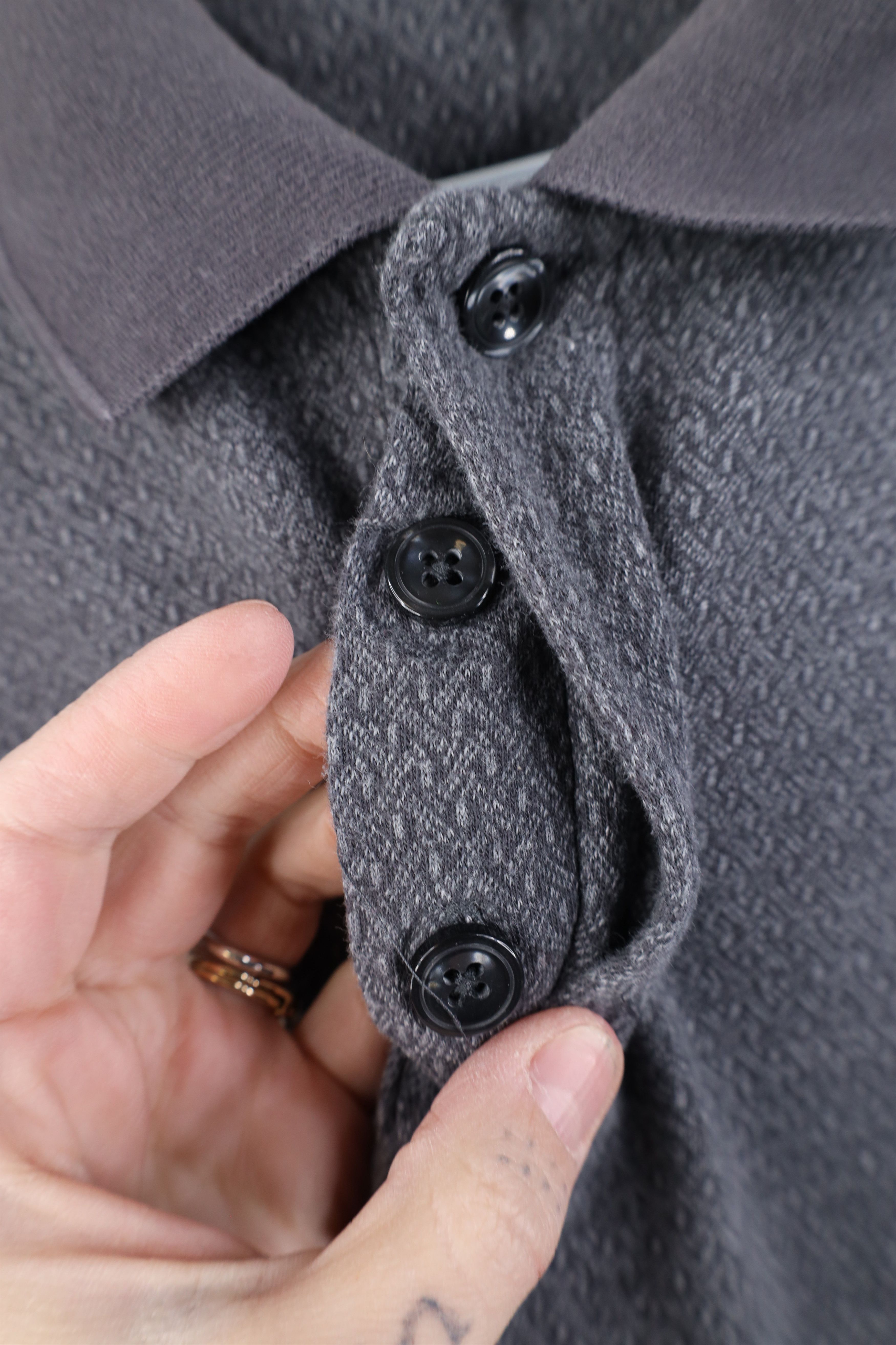 Vintage Vintage 90s Y2K Streetwear Knit Long Sleeve Rugby Polo Size US M / EU 48-50 / 2 - 8 Thumbnail