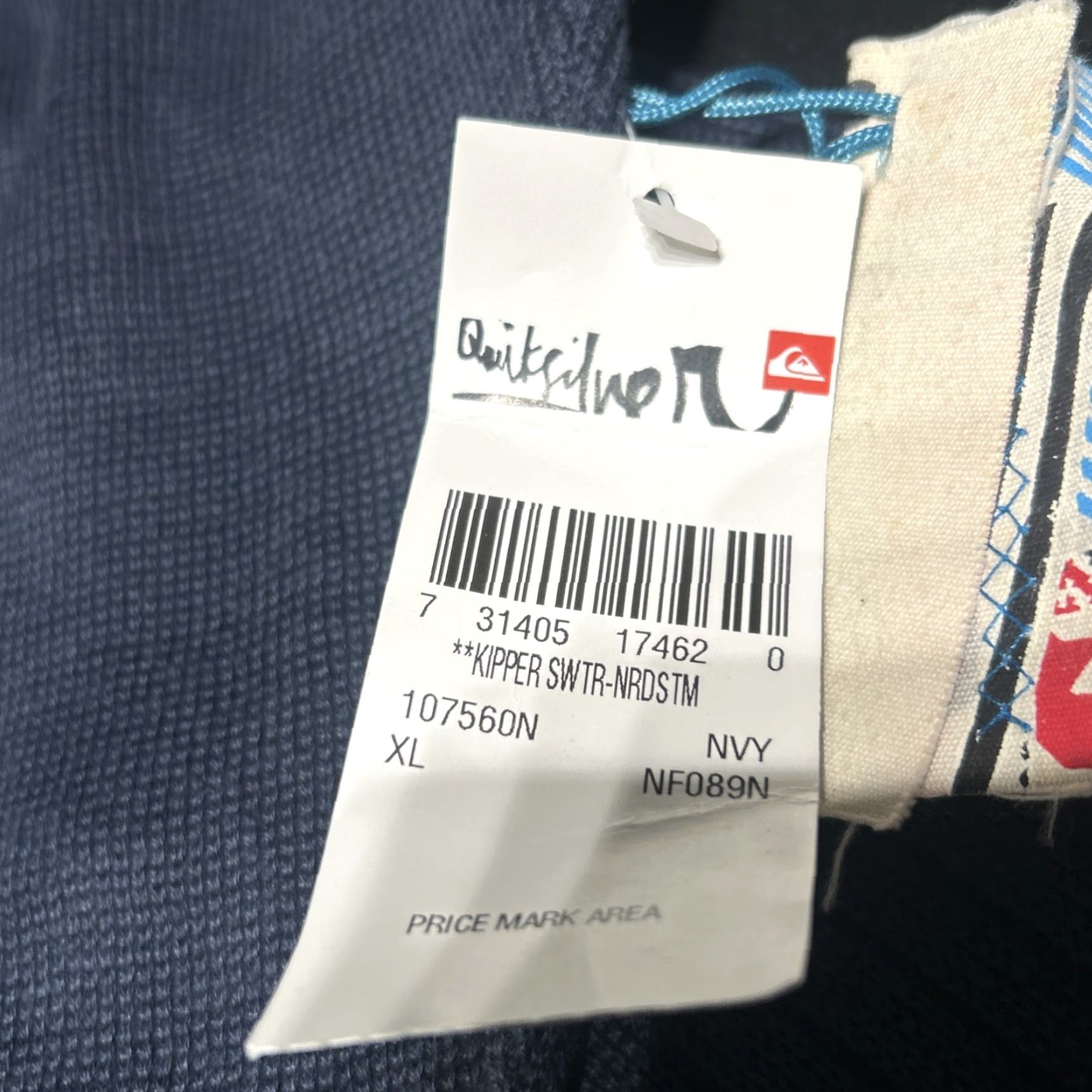 Quiksilver Quiksilver V-Neck Pullover Sweater Mens XL Blue Brand New With Tags Size US XL / EU 56 / 4 - 6 Thumbnail