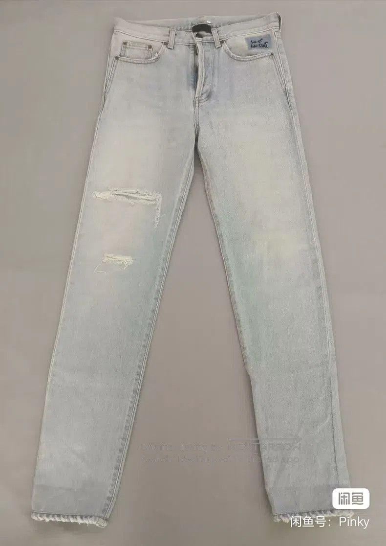 Saint Laurent Paris Saint Laurent Paris Washed Cut Denim Pants i Size US 29 - 1 Thumbnail