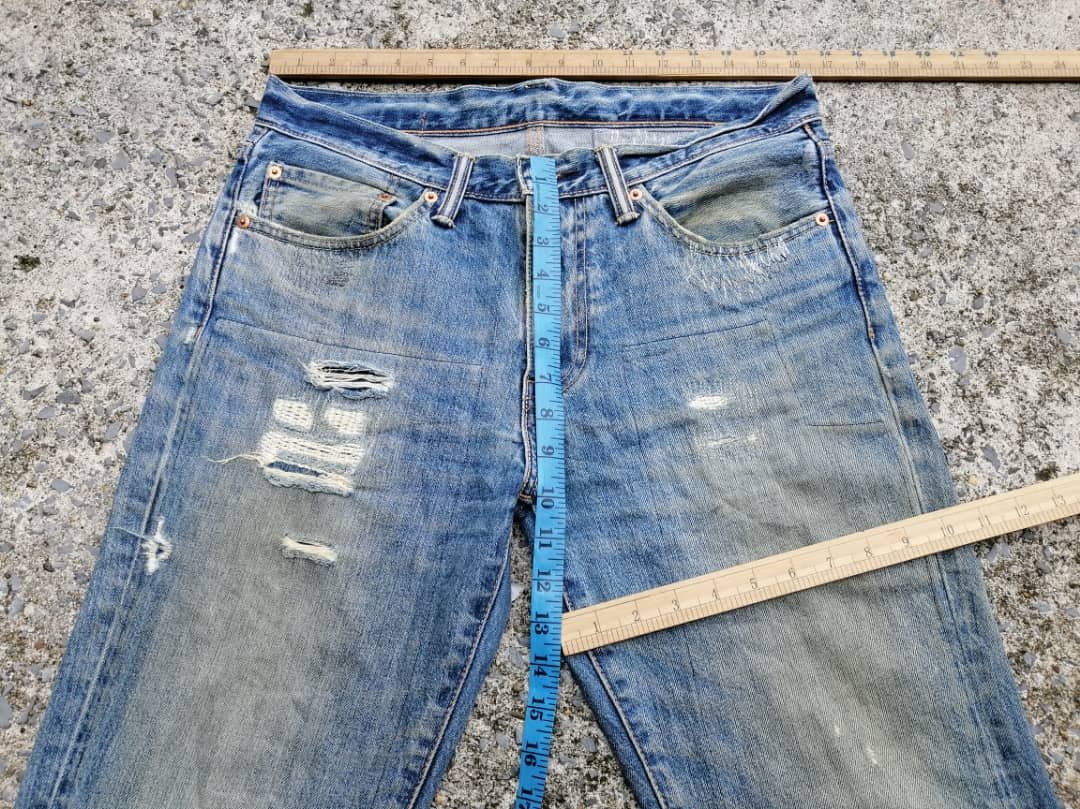 Levi's × Levi's Vintage Clothing Levi's Strauss Distressed Denim Jeans Size US 32 / EU 48 - 3 Thumbnail