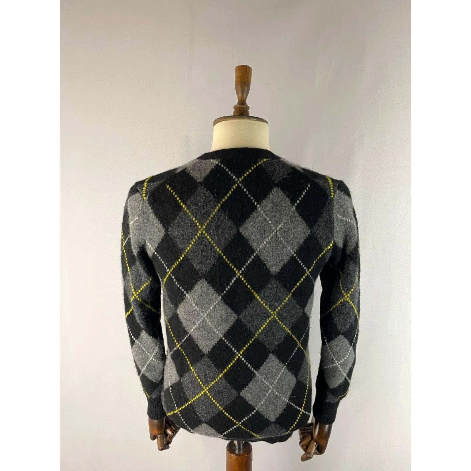 Polo Ralph Lauren Polo Ralph Lauren Cardigan Mens Wool Black & Gray V-Neck Long Sleeve Size S Sweater Size US S / EU 44-46 / 1 - 2 Thumbnail