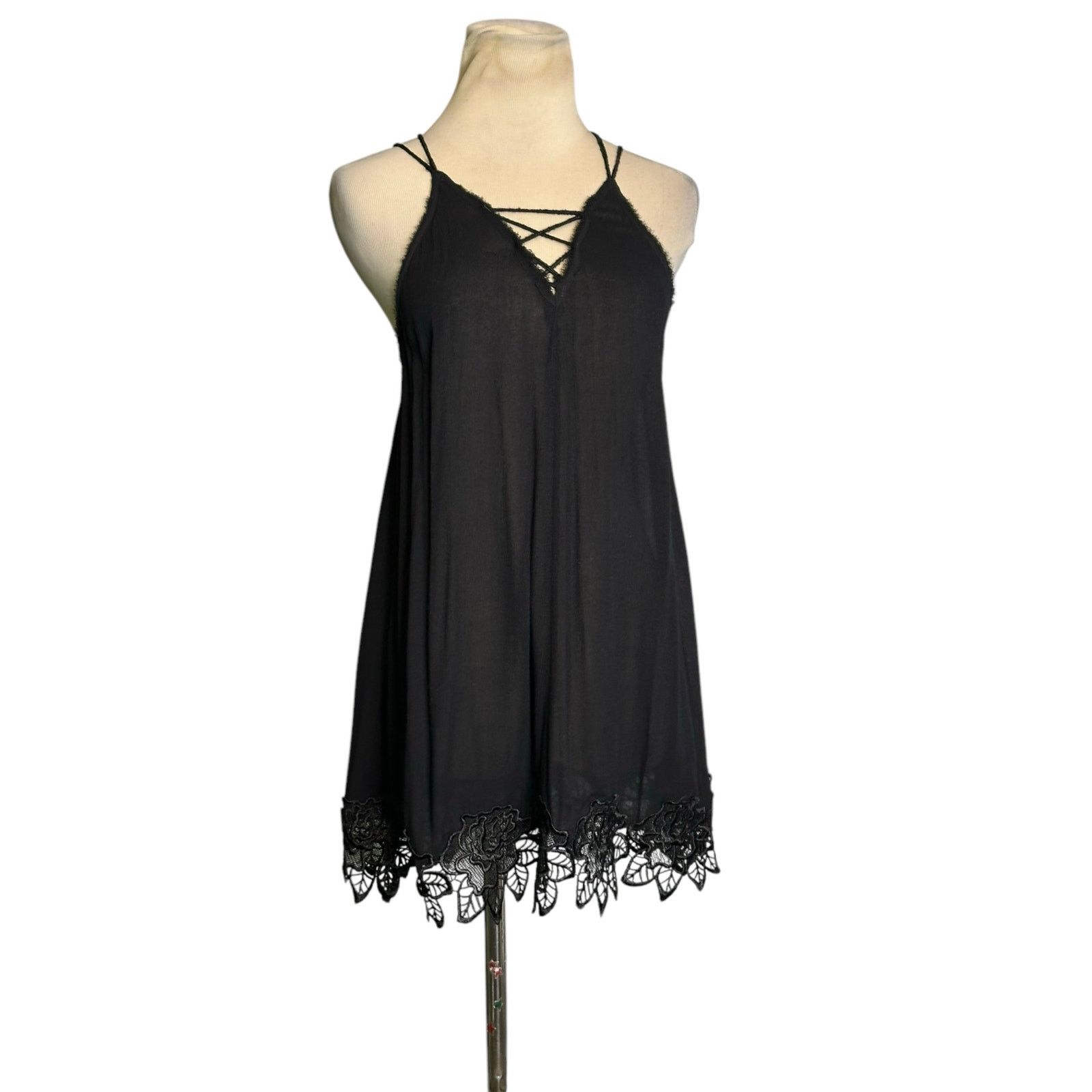 Free People Free People Wicked Spell black mini dress size XS Size XS / US 0-2 / IT 36-38 - 9 Thumbnail