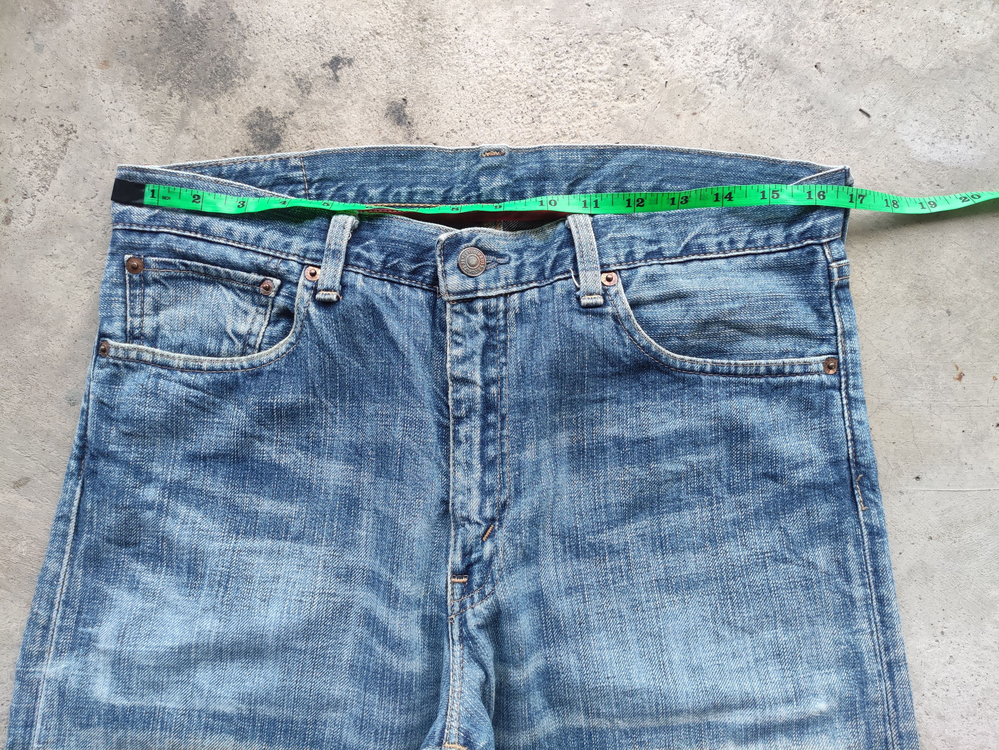 Levi's Vintage Levis 505 Japan Jean Distressed Faded Denim Size US 34 / EU 50 - 6 Thumbnail