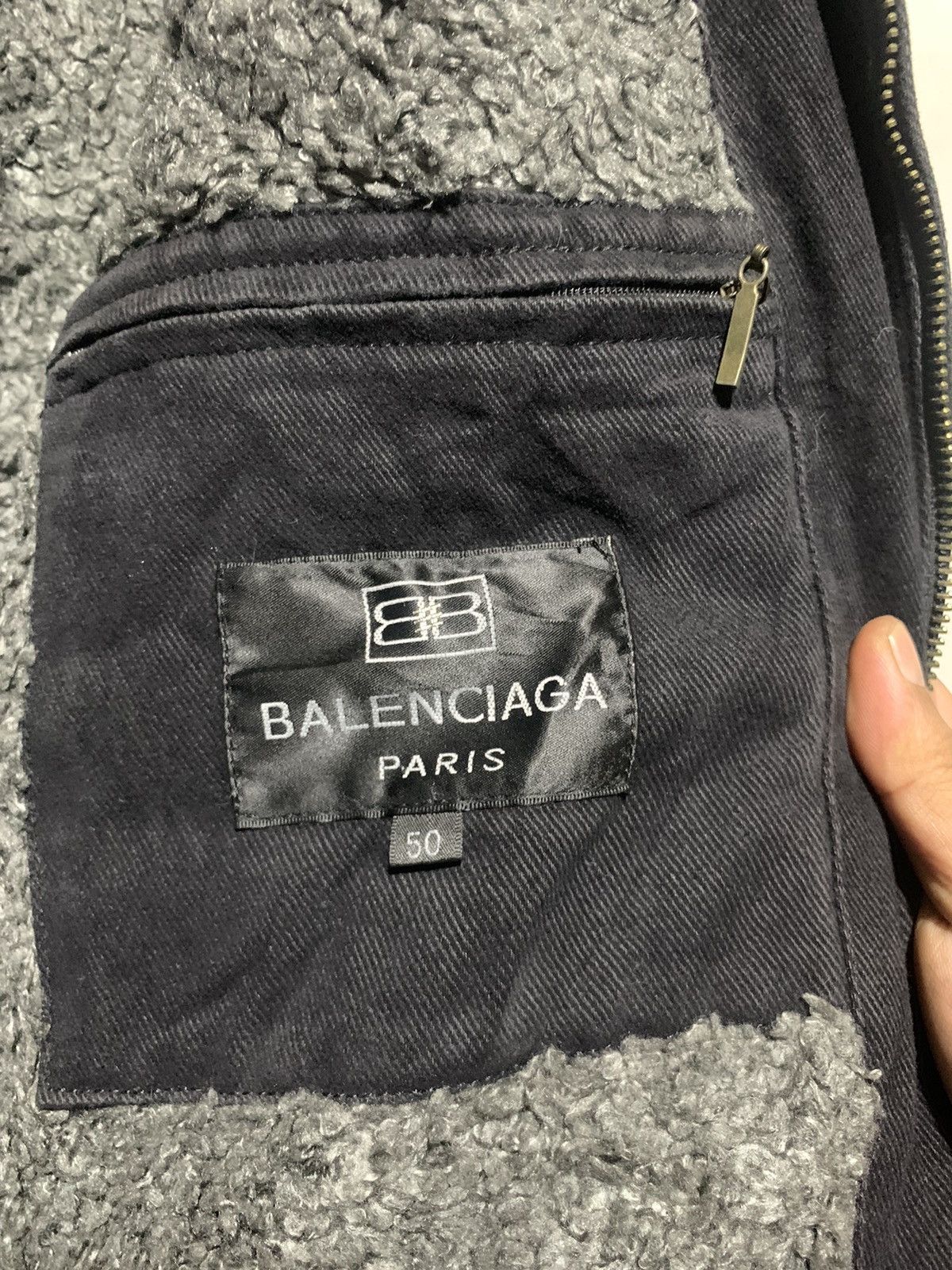 Balenciaga Vintage balenciaga utility sherpa jacket charcoal Size US L / EU 52-54 / 3 - 11 Thumbnail