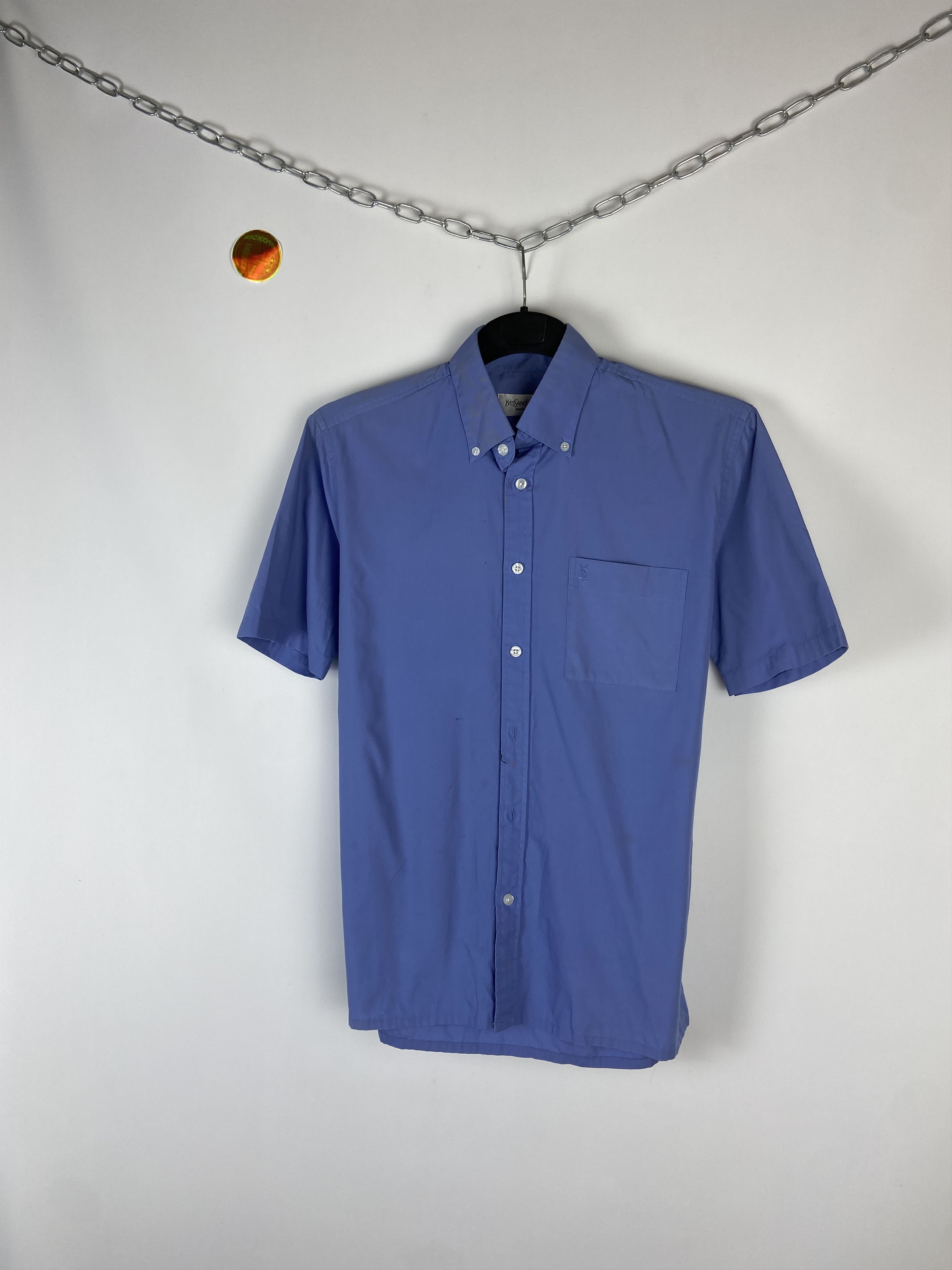 Vintage Vintage Yves Saint Laurent Ysl Pour Homme Shirt Size US M / EU 48-50 / 2 - 3 Thumbnail