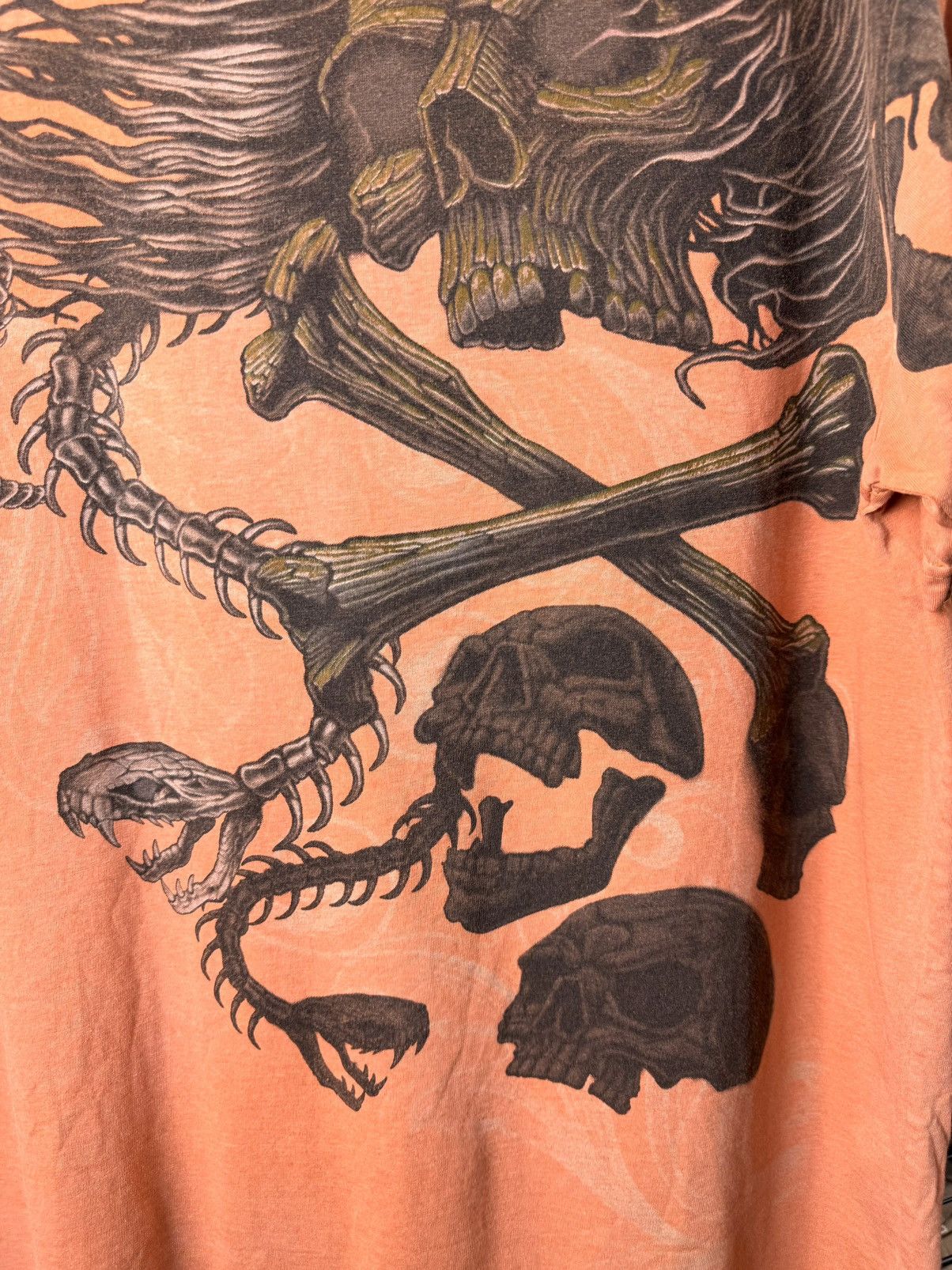 Vintage Vintage Artful Custom Art T Shirt Skull Bones Sceleton Size US L / EU 52-54 / 3 - 5 Thumbnail