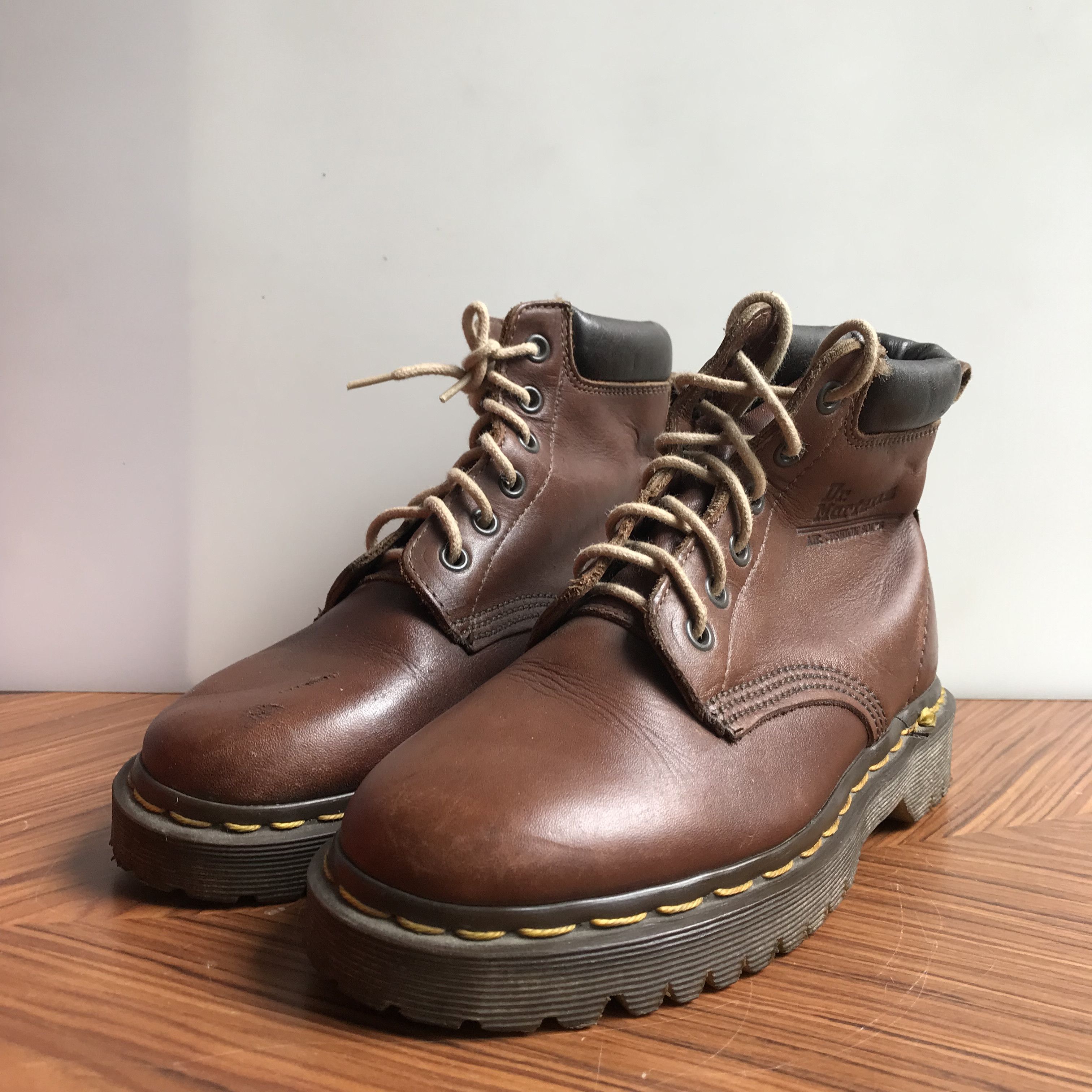 Dr. Martens × Vintage Dr Martens Saxon brown Wine Army bex soles from nos condt Size US 4 / IT 34 - 2 Thumbnail