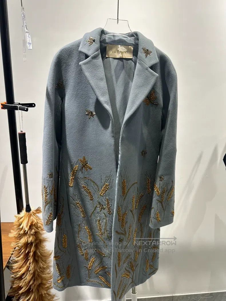 Valentino Valentino Heavy industry embroidered wool coat Size XS / US 0-2 / IT 36-38 - 1 Thumbnail