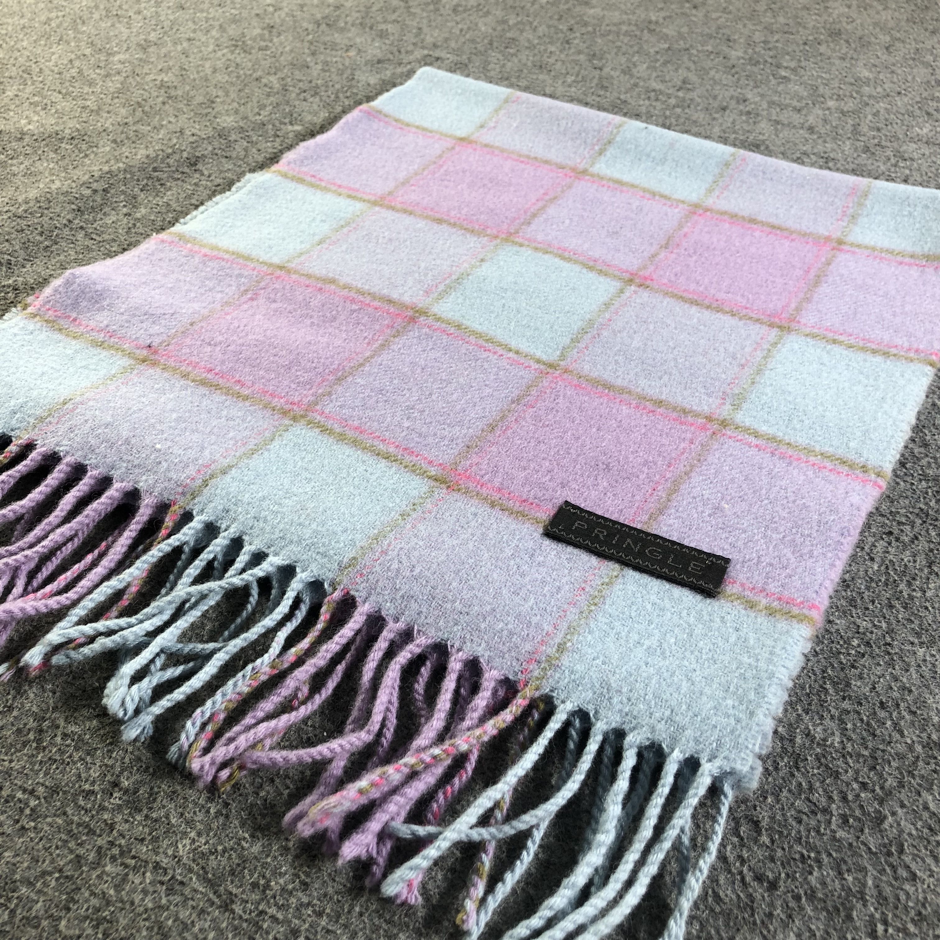 Pringle Of Scotland Pringle Tartan Wool Scarf Muffler Neckwear V2507 Size ONE SIZE - 3 Thumbnail