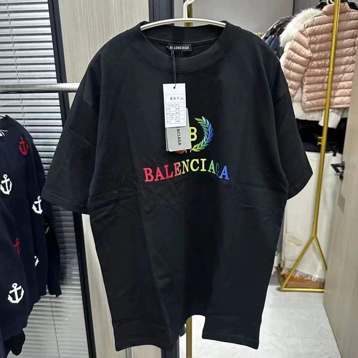 Balenciaga Balenciaga Rainbow embroidered logo short sleeve Size US XS / EU 42 / 0 - 1 Thumbnail