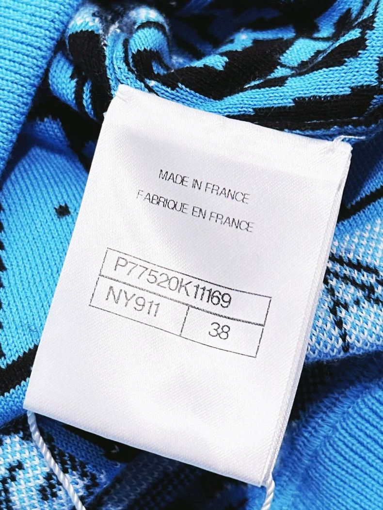 Chanel Chanel 24A Early Autumn Series Blue Graffiti Letter Long-s Size XS / US 0-2 / IT 36-38 - 4 Thumbnail