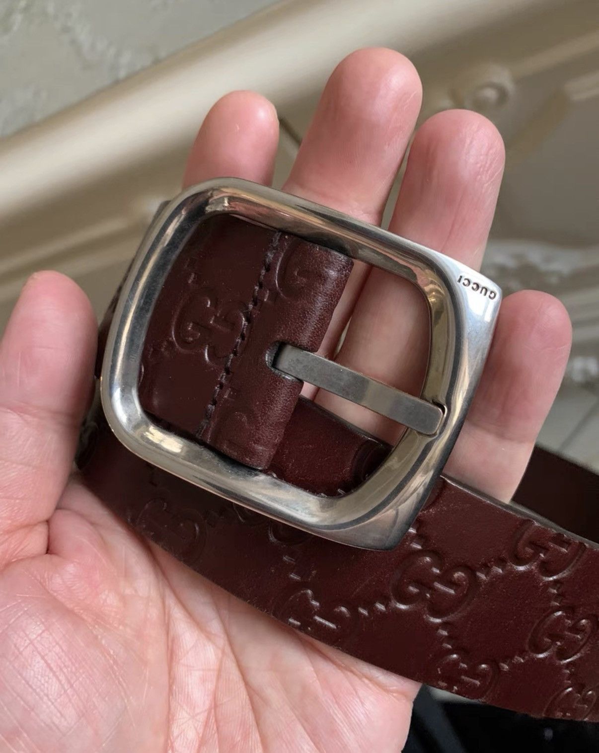 Gucci Gucci Genuine Leather Belt K16 Size ONE SIZE - 1 Thumbnail