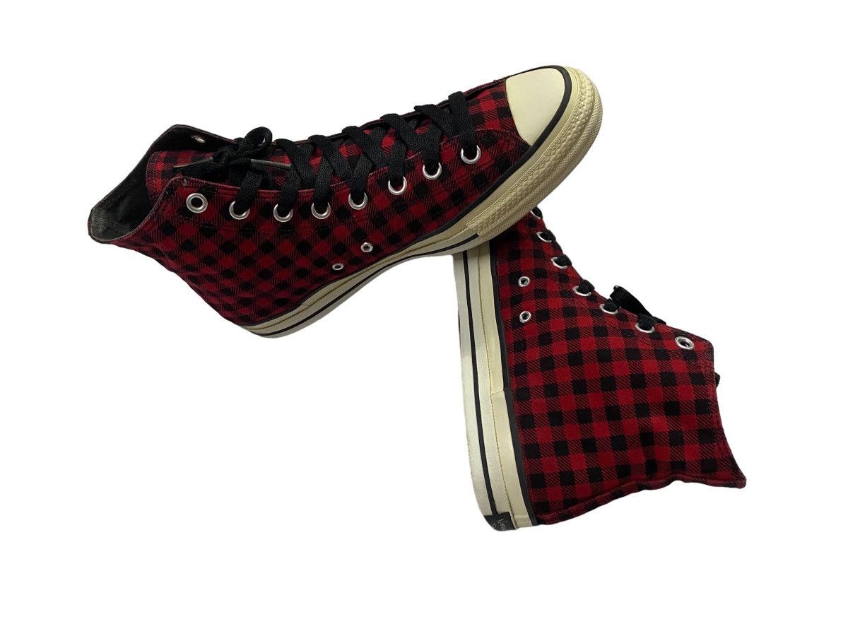 Number (N)ine NUMBER (N)INE Red Plaind Punk Sneakers Size US 9 / EU 42 - 3 Thumbnail