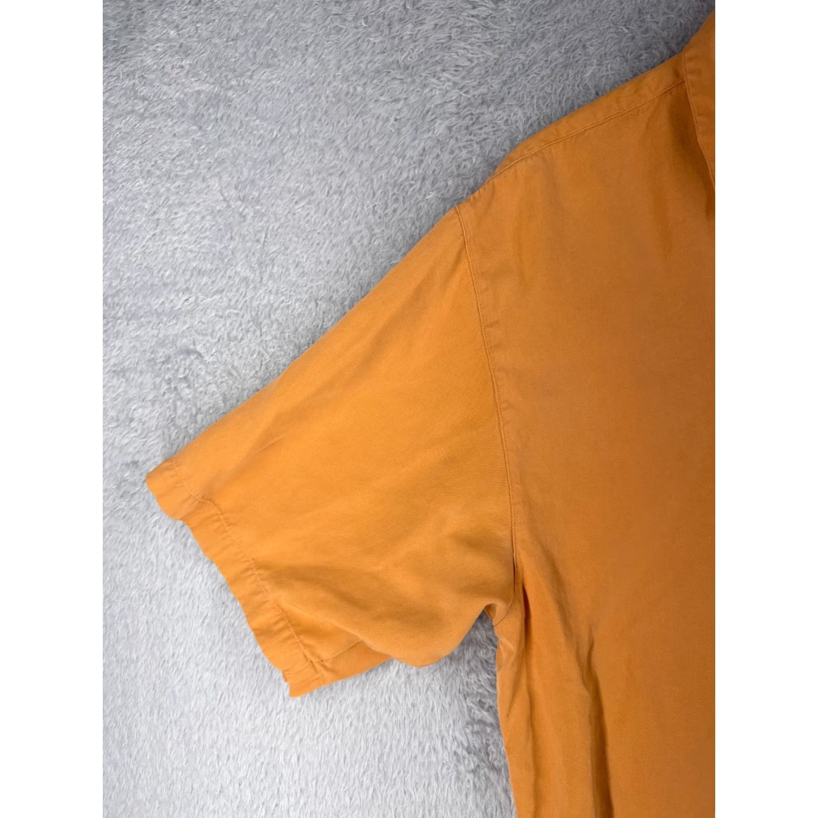 Tommy Bahama Tommy Bahama Shirt Men XL Orange Silk Button-Up Short Sleeve Casual Holiday Flower Pattern Size US XL / EU 56 / 4 - 3 Thumbnail