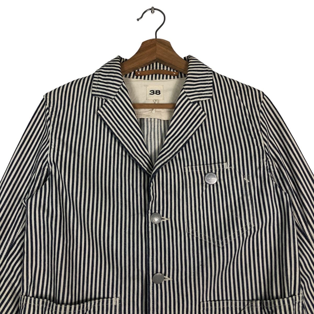 MasterPiece 🔥Union Made Hickory Chore Jacket Scye Masterpiece Japan Size US M / EU 48-50 / 2 - 3 Thumbnail