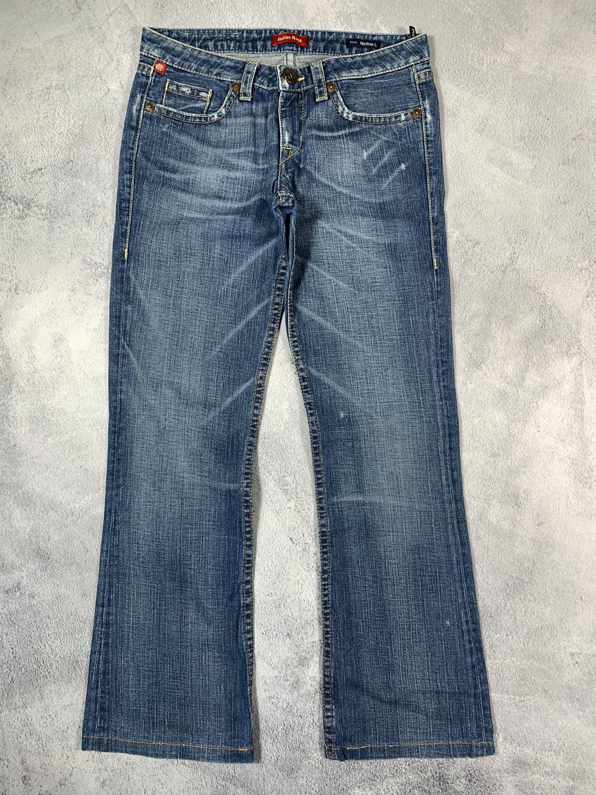 Vintage Vintage Y2K Japanese low rise bootcut faded denim jeans 30 Size 30" / US 8 / IT 44 - 4 Thumbnail