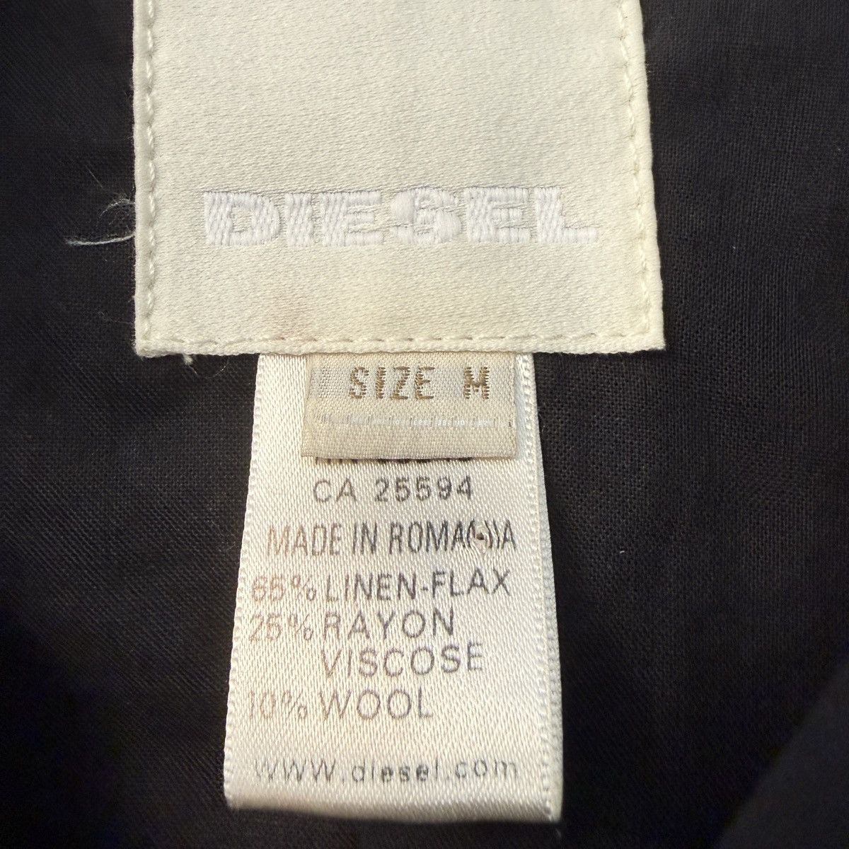 Diesel Diesel Archival 2006 Deconstructed Linen Wool Blend Jacket Size M / US 6-8 / IT 42-44 - 4 Thumbnail