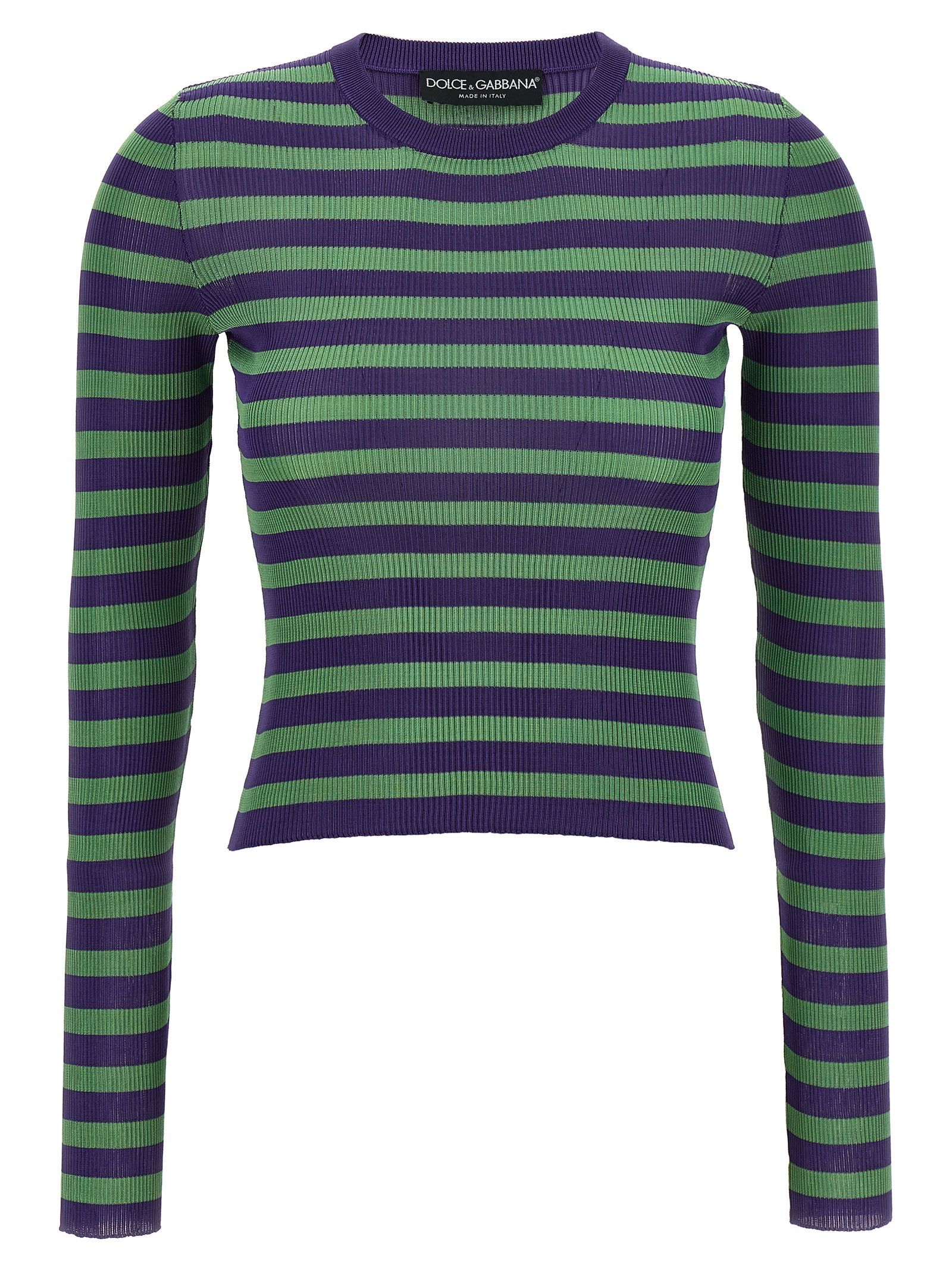 Dolce & Gabbana Striped Viscose Sweater Size M / US 6-8 / IT 42-44 - 1 Thumbnail